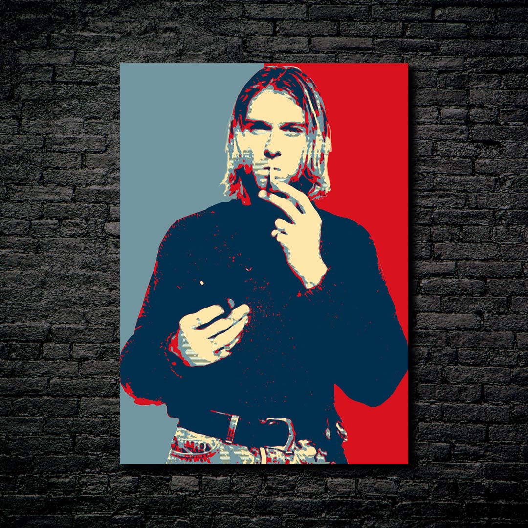 Kurt Cobain Hope Style-designed by @My Kido Art