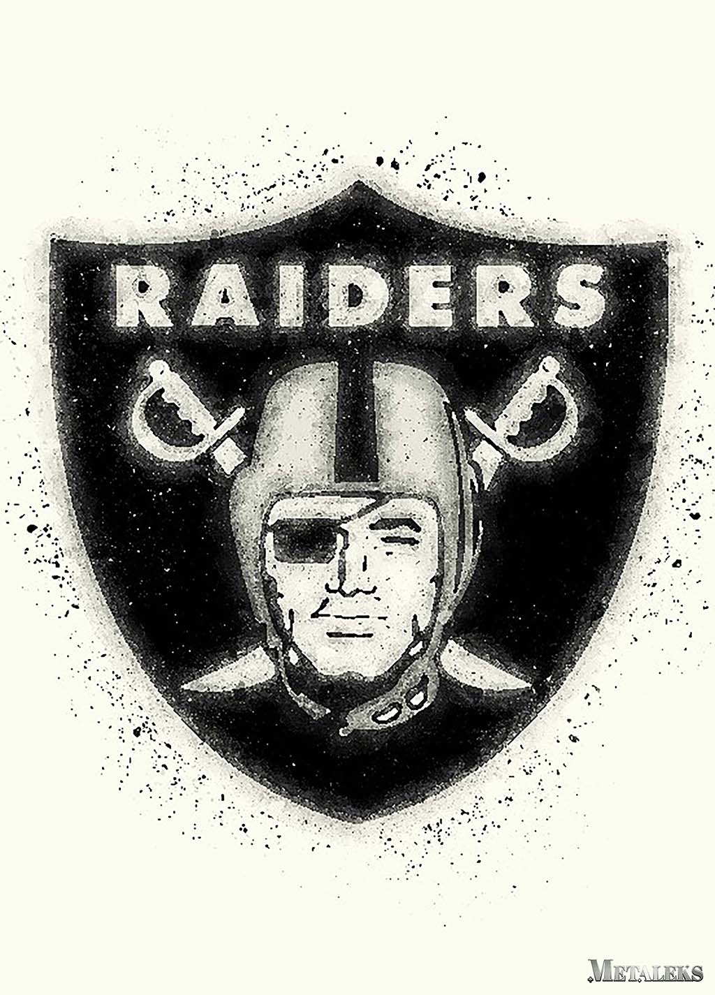 Las Vegas Raiders Watercolor