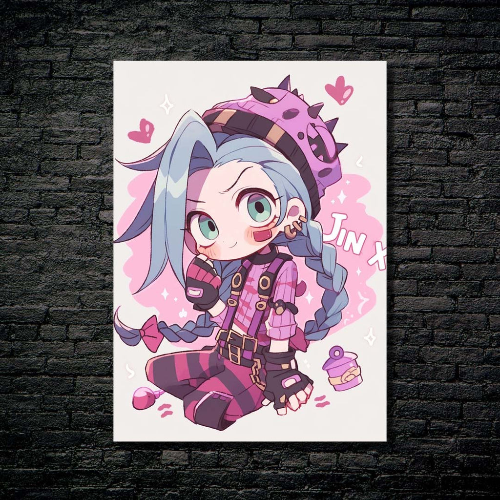 League of Legends-Jinx 33-Poster, picture, metal print,handmade |