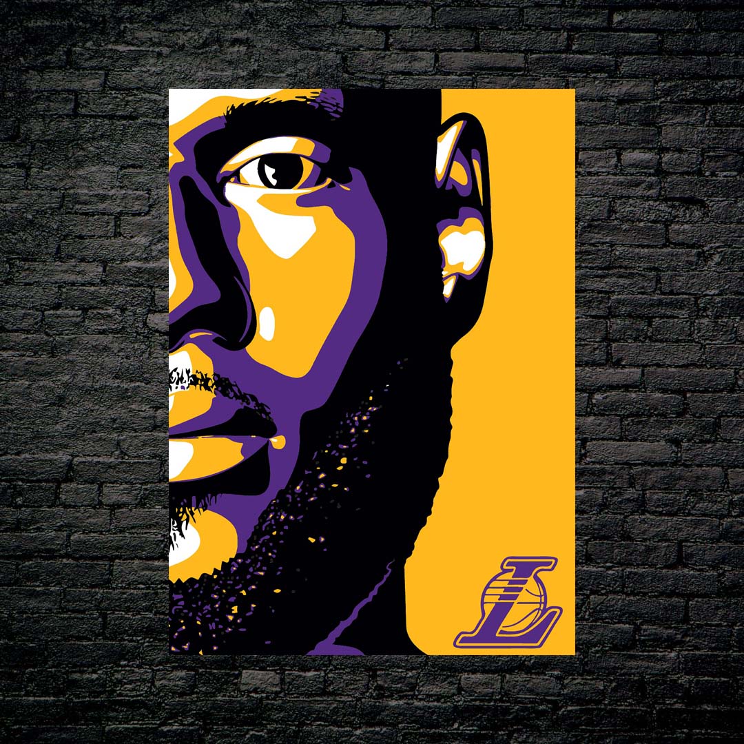 Lebron James Lakers-designed by @My Kido Art