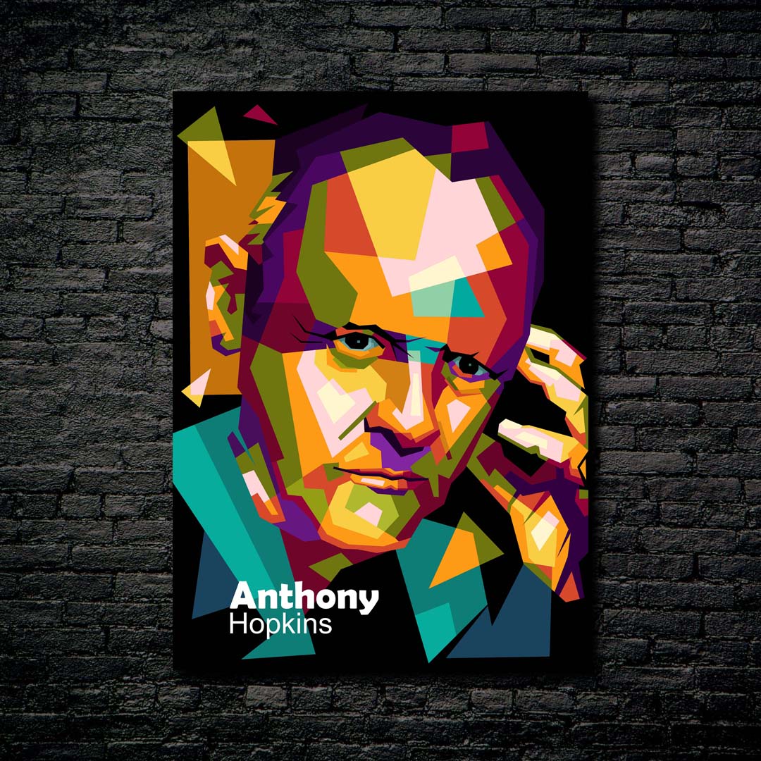 Legend actor Anthony Hopkins in wpap pop art-designed by @Amirudin kosong enam