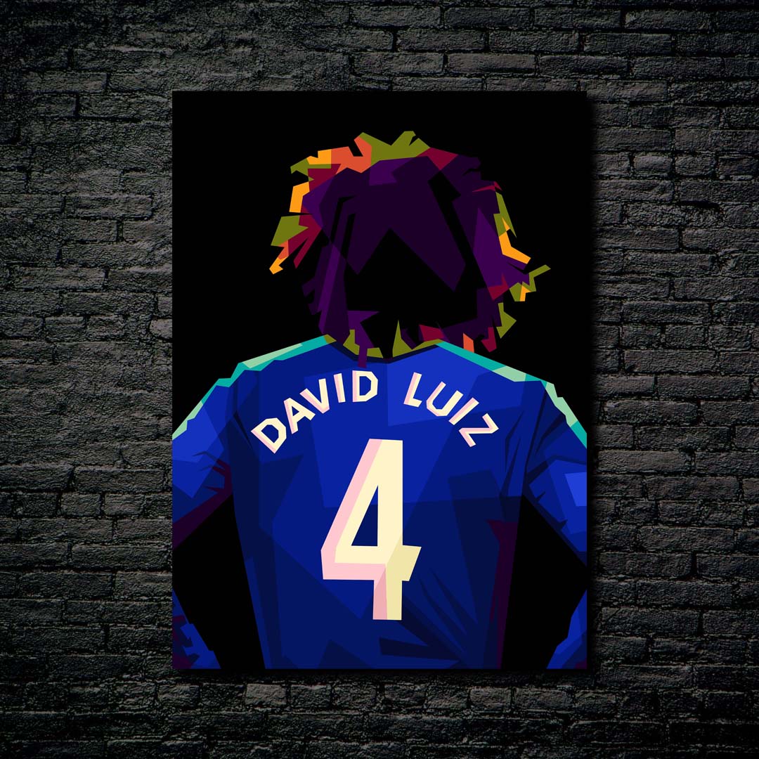 Legend football David Luiz in wpap art-designed by @Amirudin kosong enam