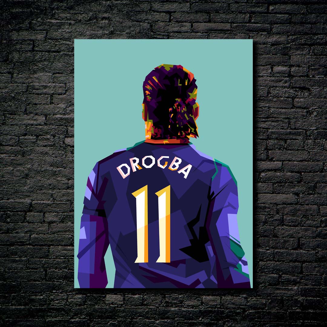 Legend football Drogba in fantasy pop art-designed by @Amirudin kosong enam