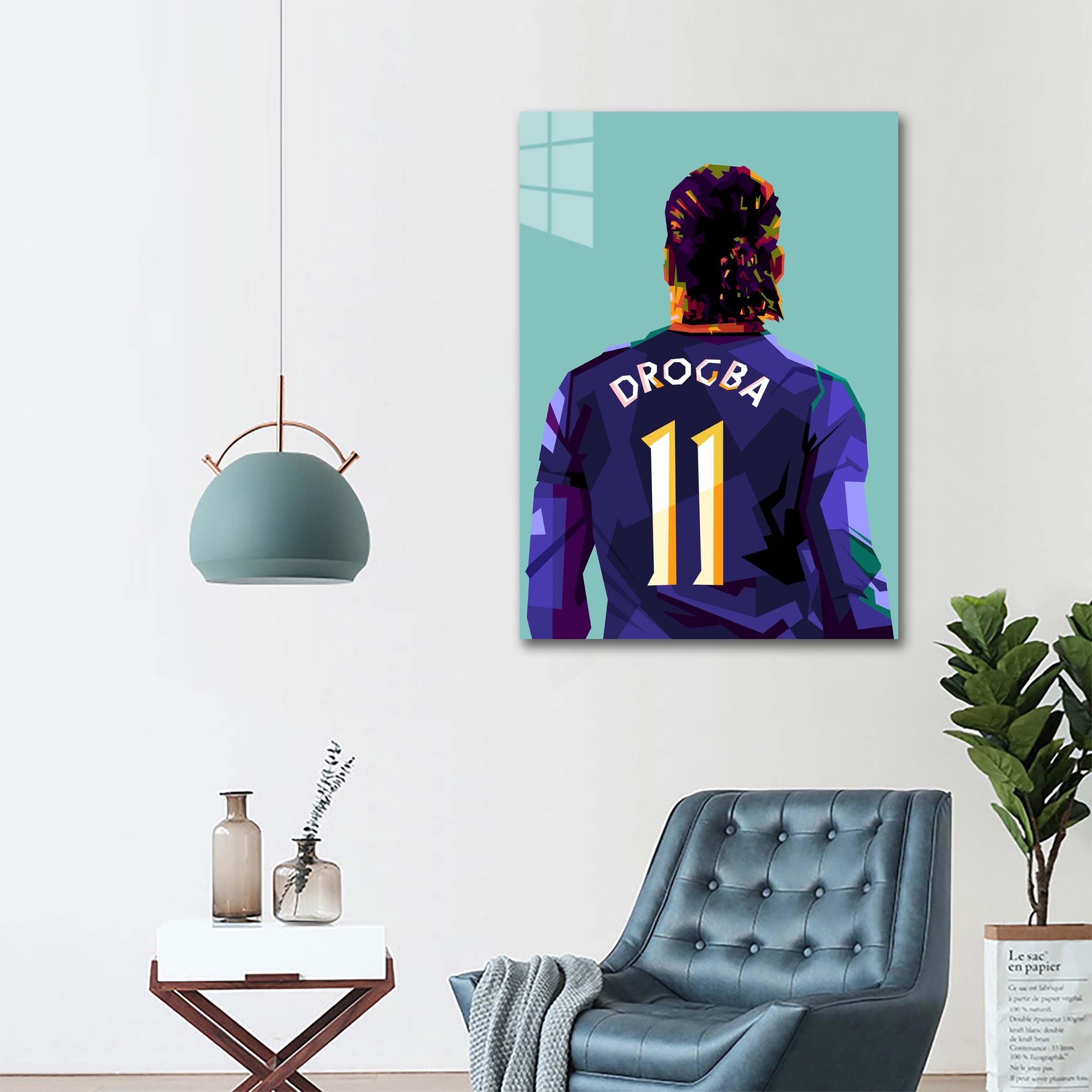 Legend football Drogba in fantasy pop art-designed by @Amirudin kosong enam