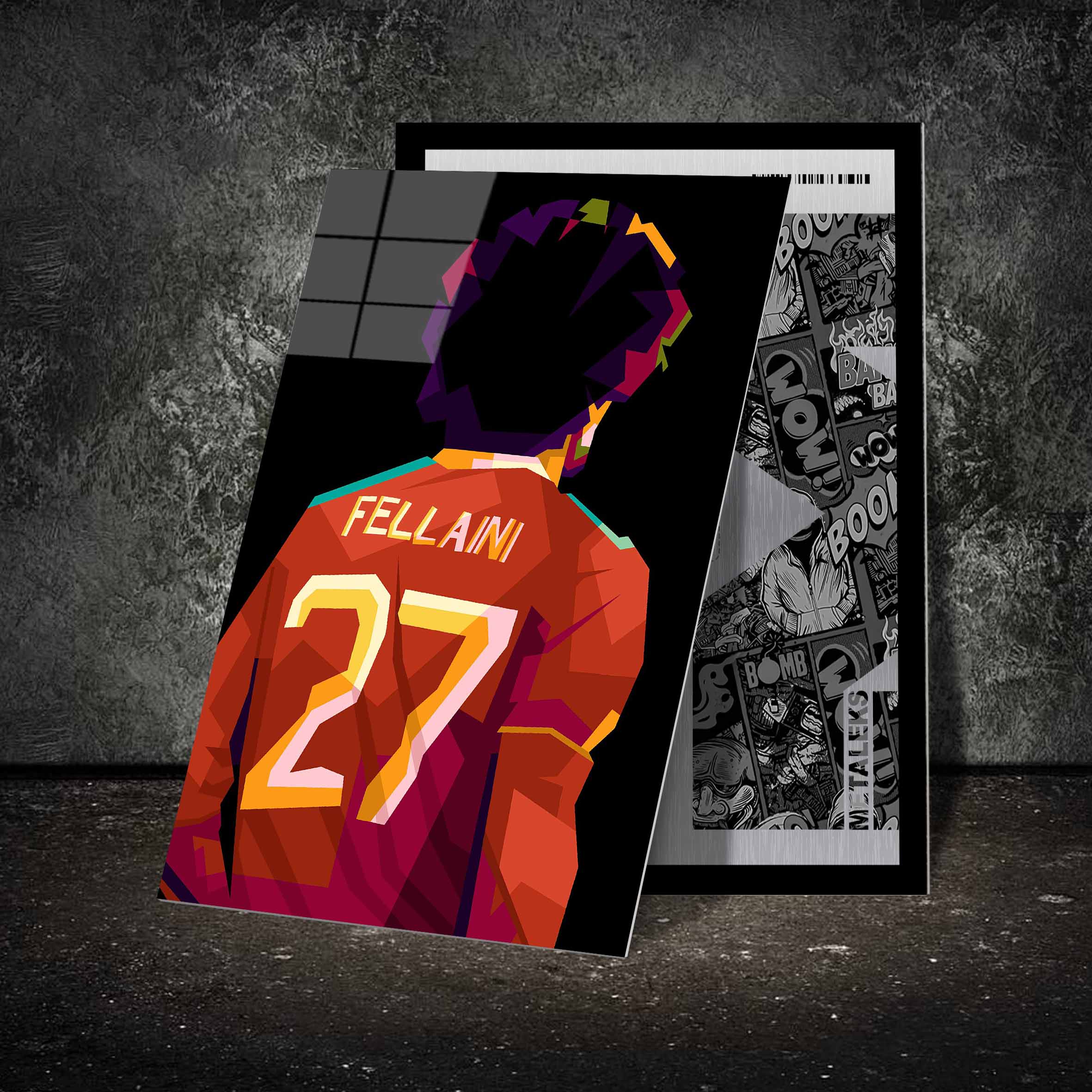 Legend football Fellaini in pop art -Artwork by @Amirudin kosong enam