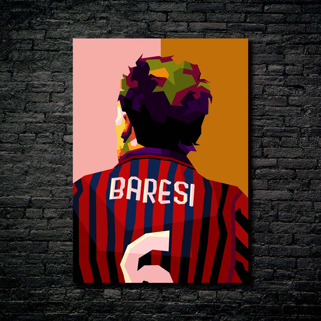 Legend football Franco Baresi in trending art-designed by @Amirudin kosong enam