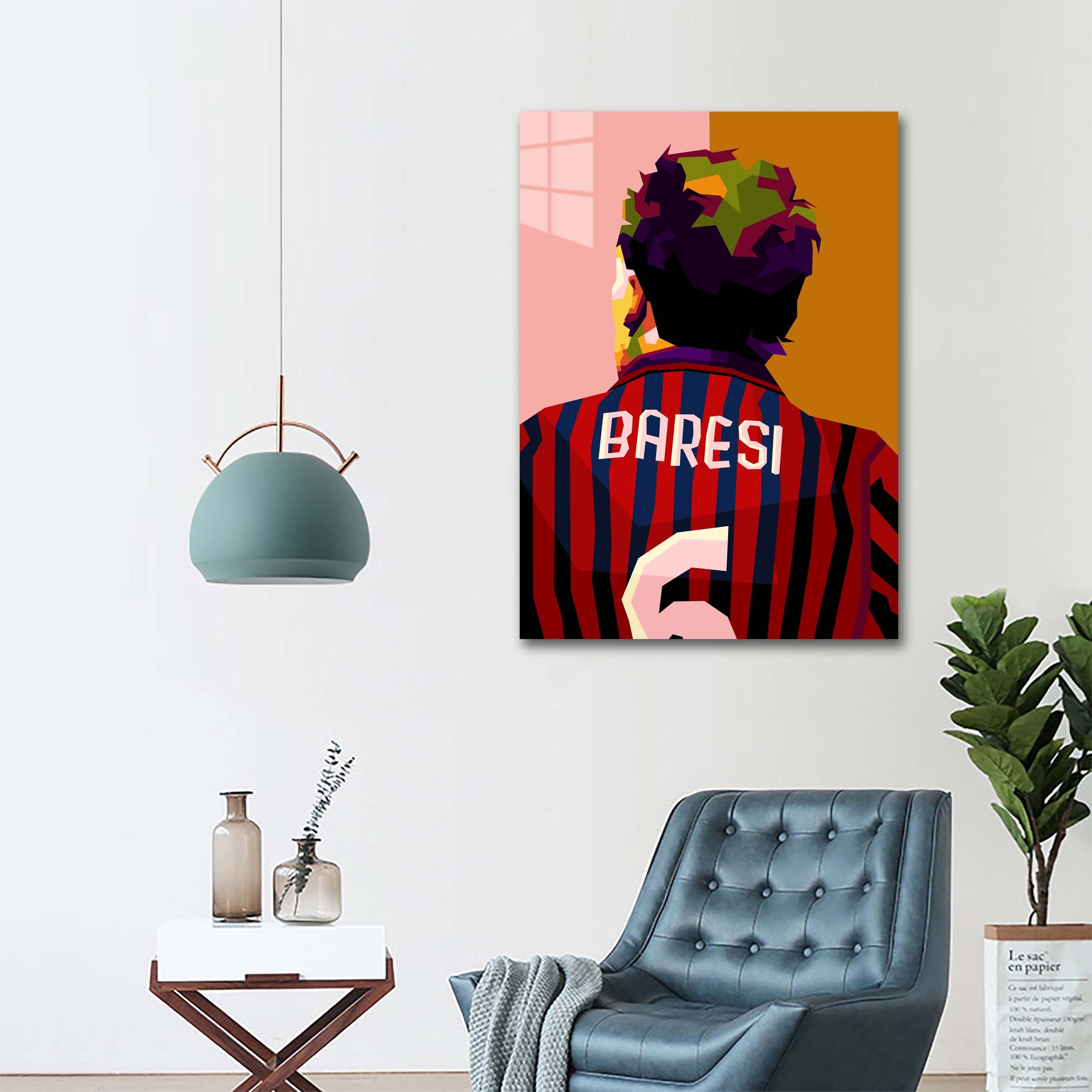 Legend football Franco Baresi in trending art-designed by @Amirudin kosong enam