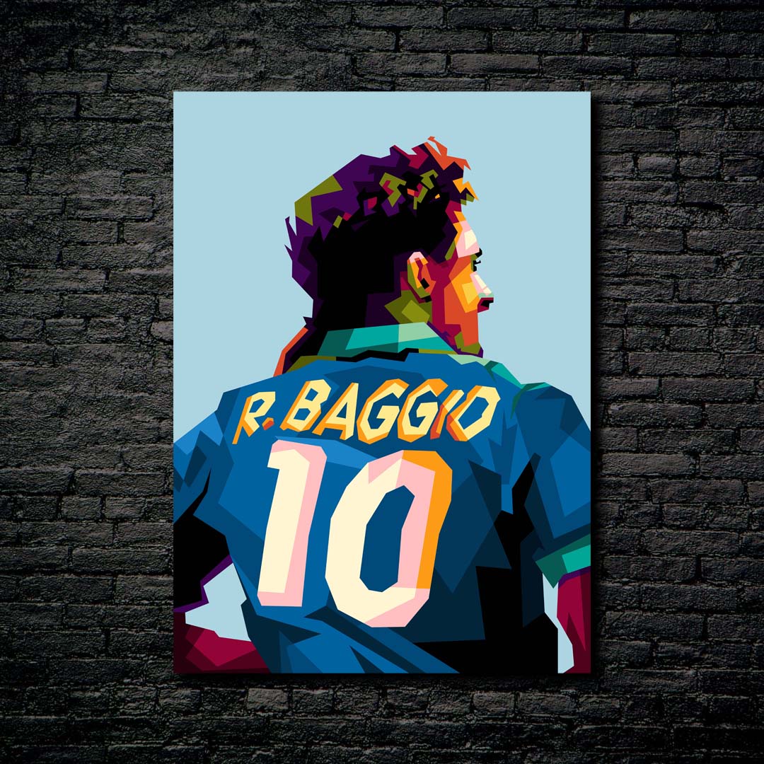Legend football Roberto Baggio trending wpap art