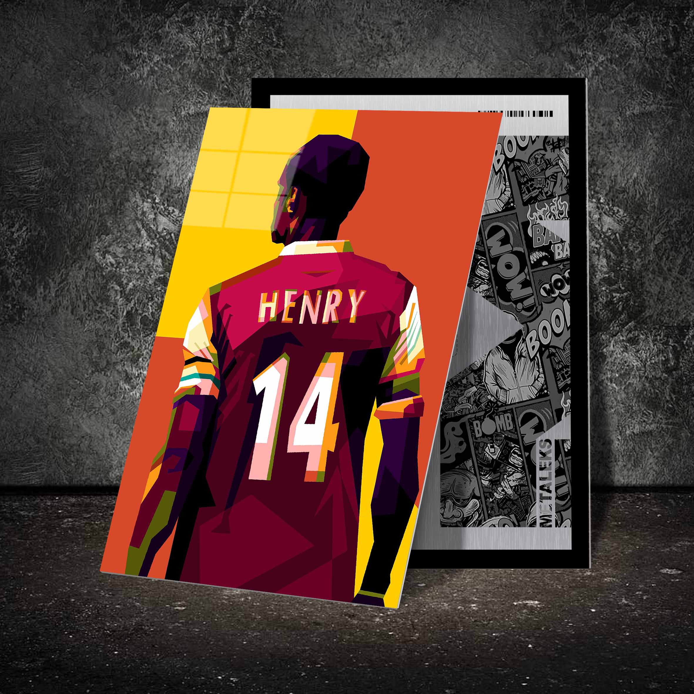 Legend football Thiery henry in wpap art-Artwork by @Amirudin kosong enam