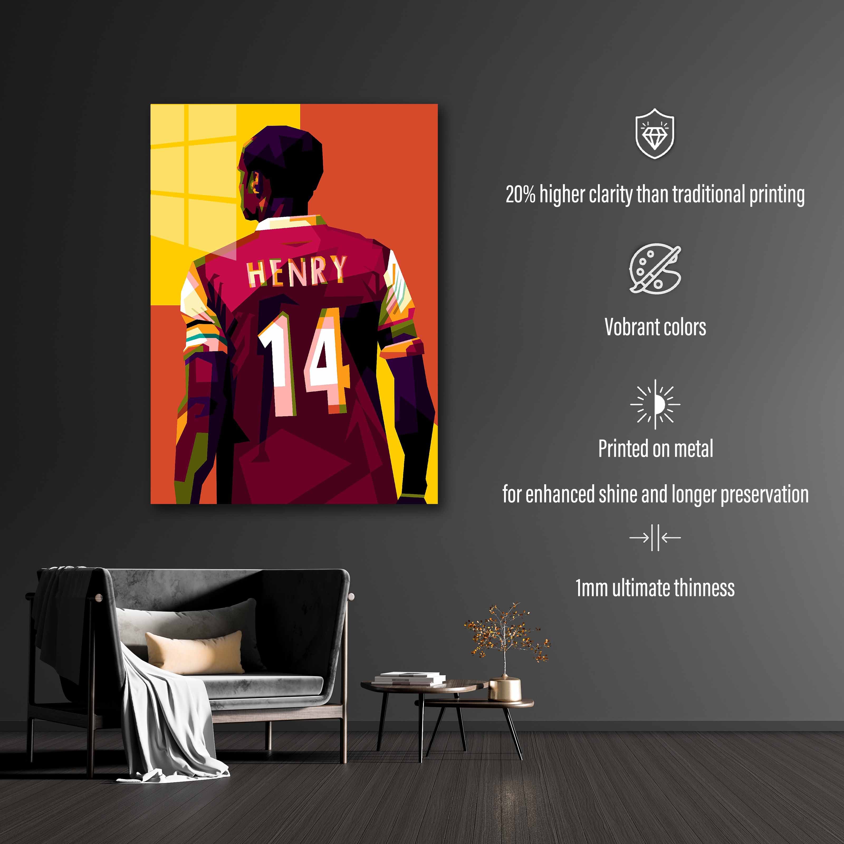 Legend football Thiery henry in wpap art-Artwork by @Amirudin kosong enam