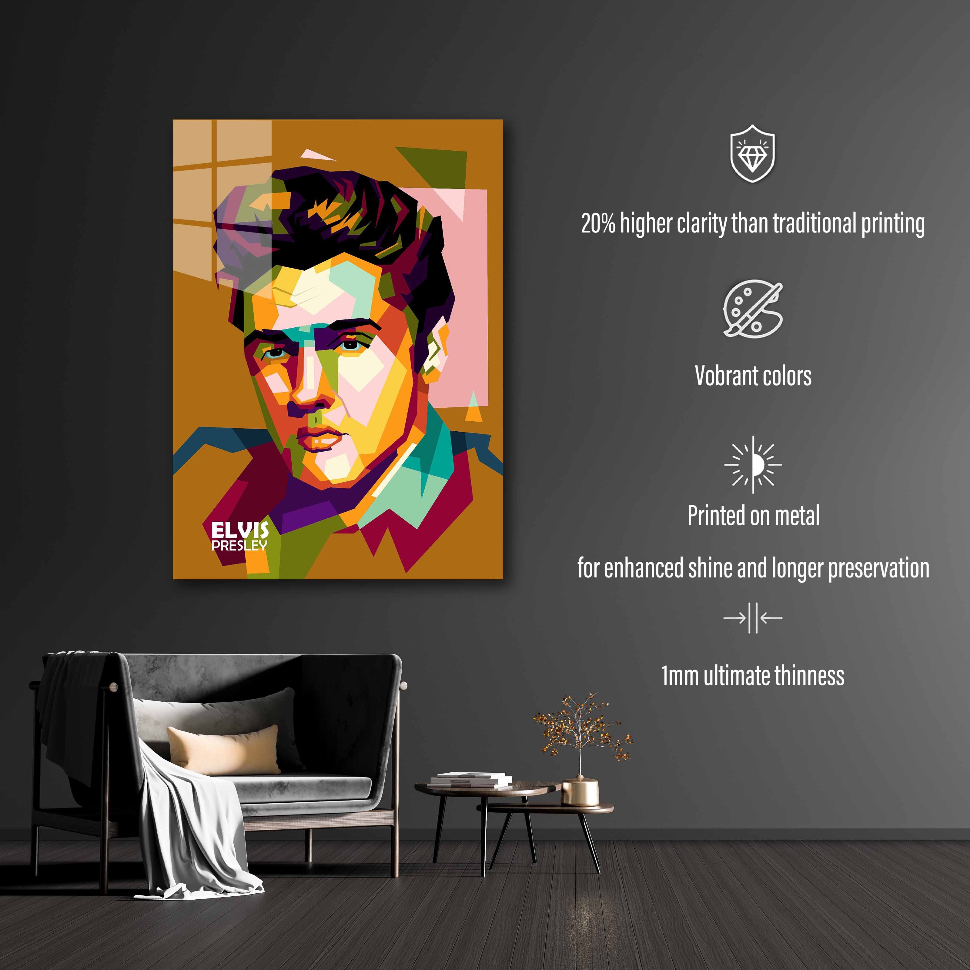 Legend singer Elvis Presley in wpap art-Artwork by @Amirudin kosong enam