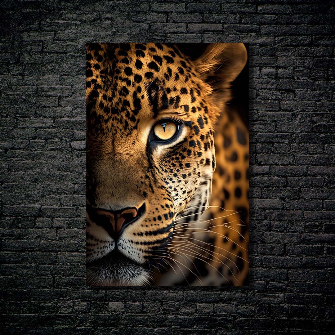 Leopard Portrait-Artwork by @VICKY