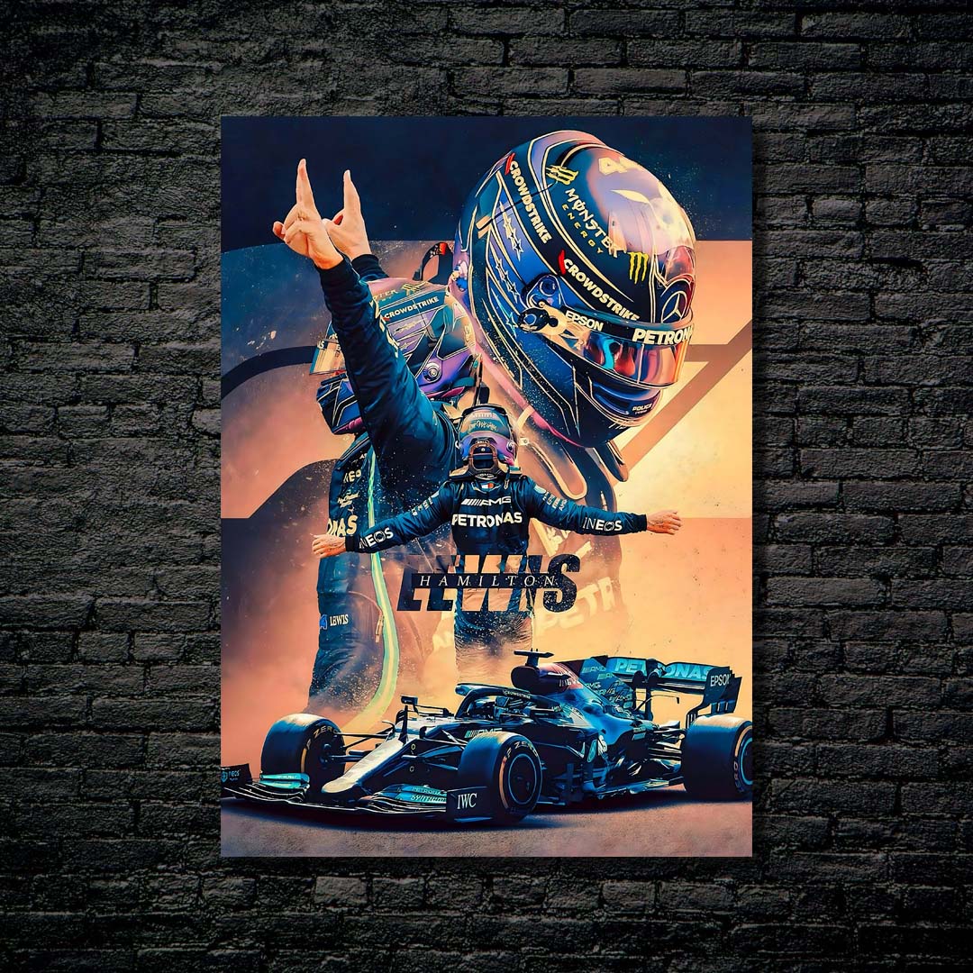 Lewis Hamilton Spanish GP Winner-designed by @My Kido Art