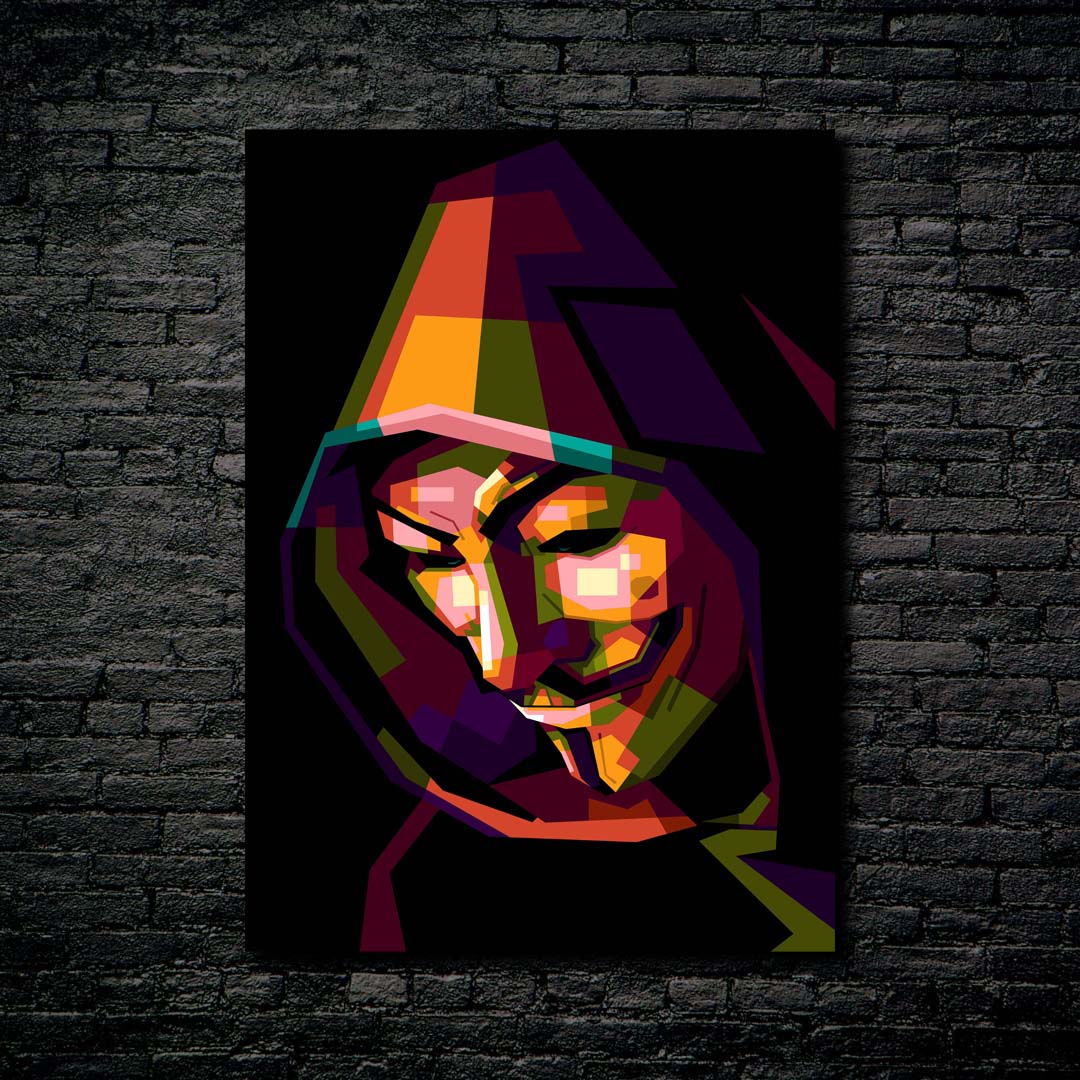 Limited edition wpap pop art Annonymouse-designed by @Amirudin kosong enam