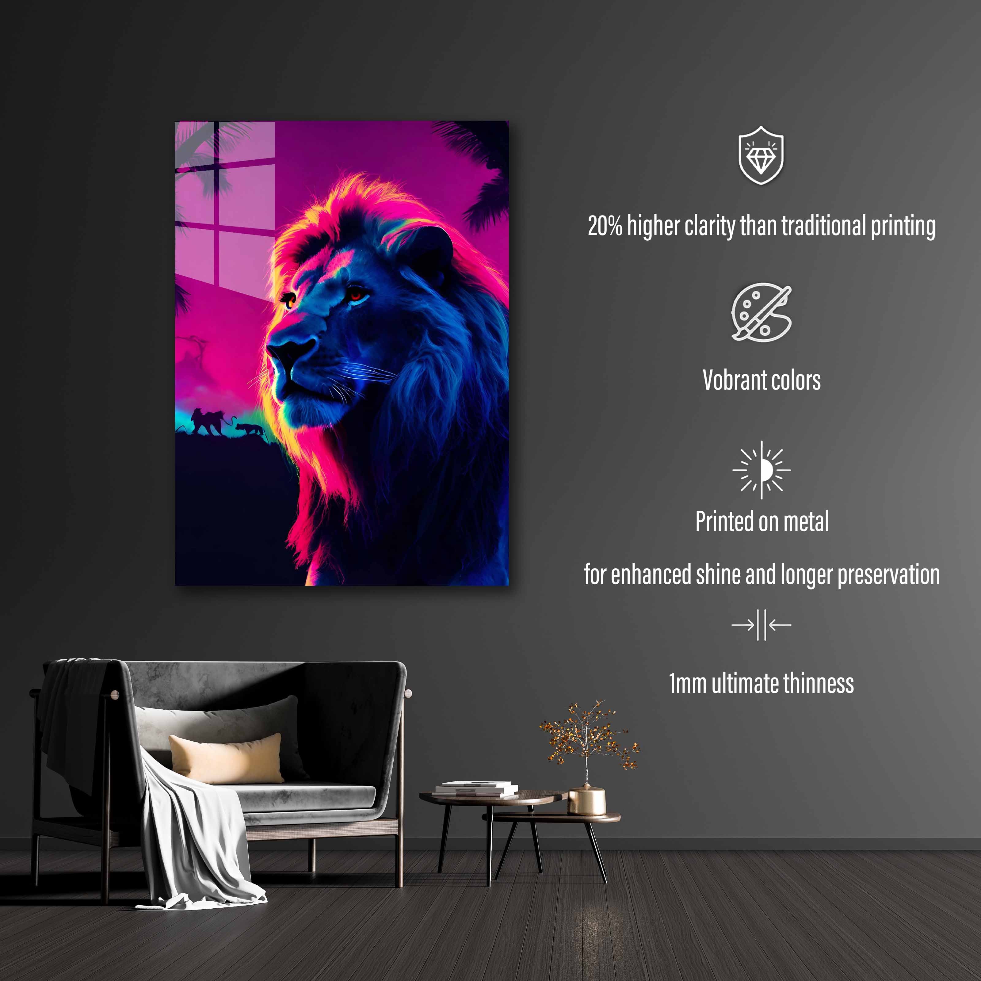 Lion Head King Of The Jungle -designed by @DynCreative