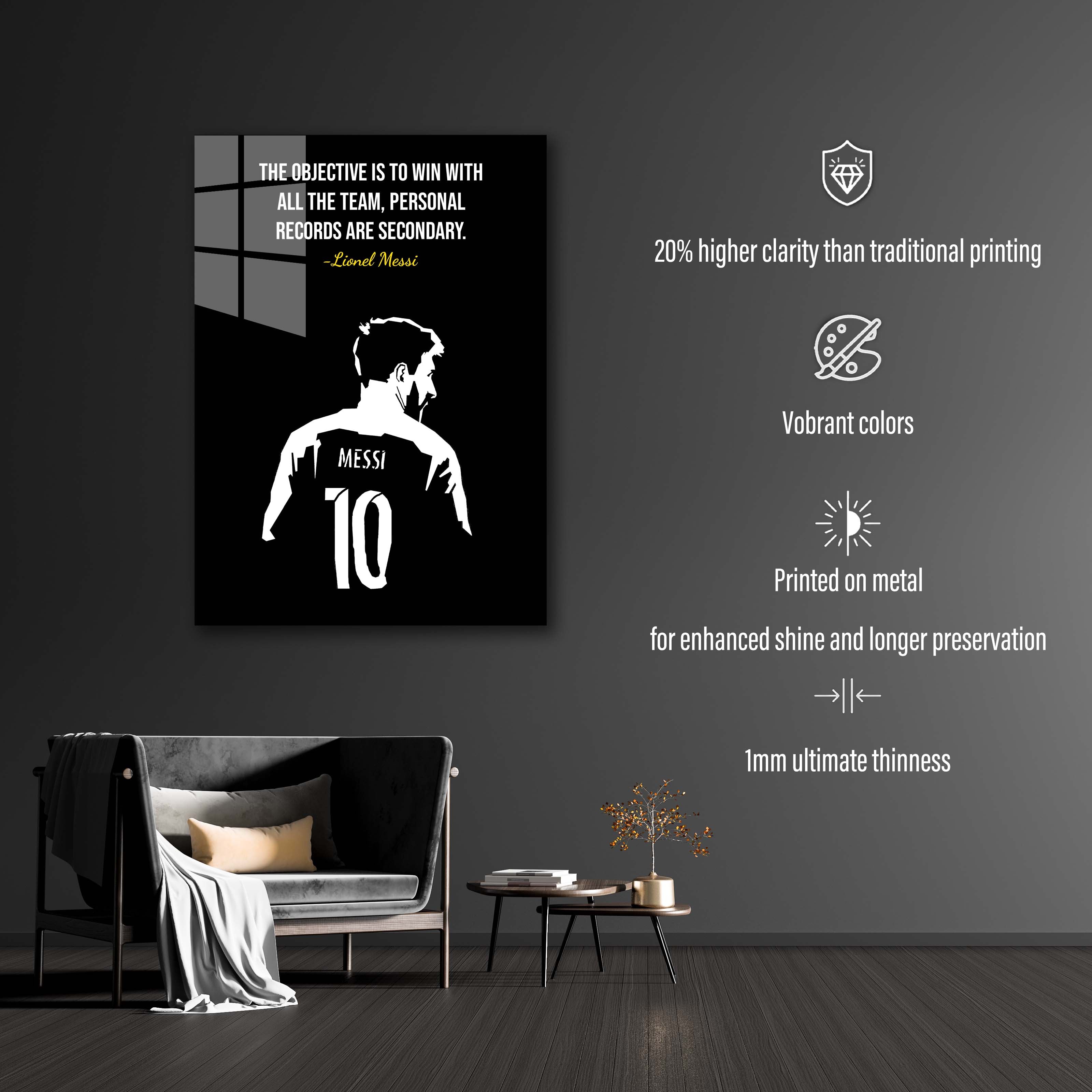Lionel Messi Football quotes -designed by @Pus Meong art