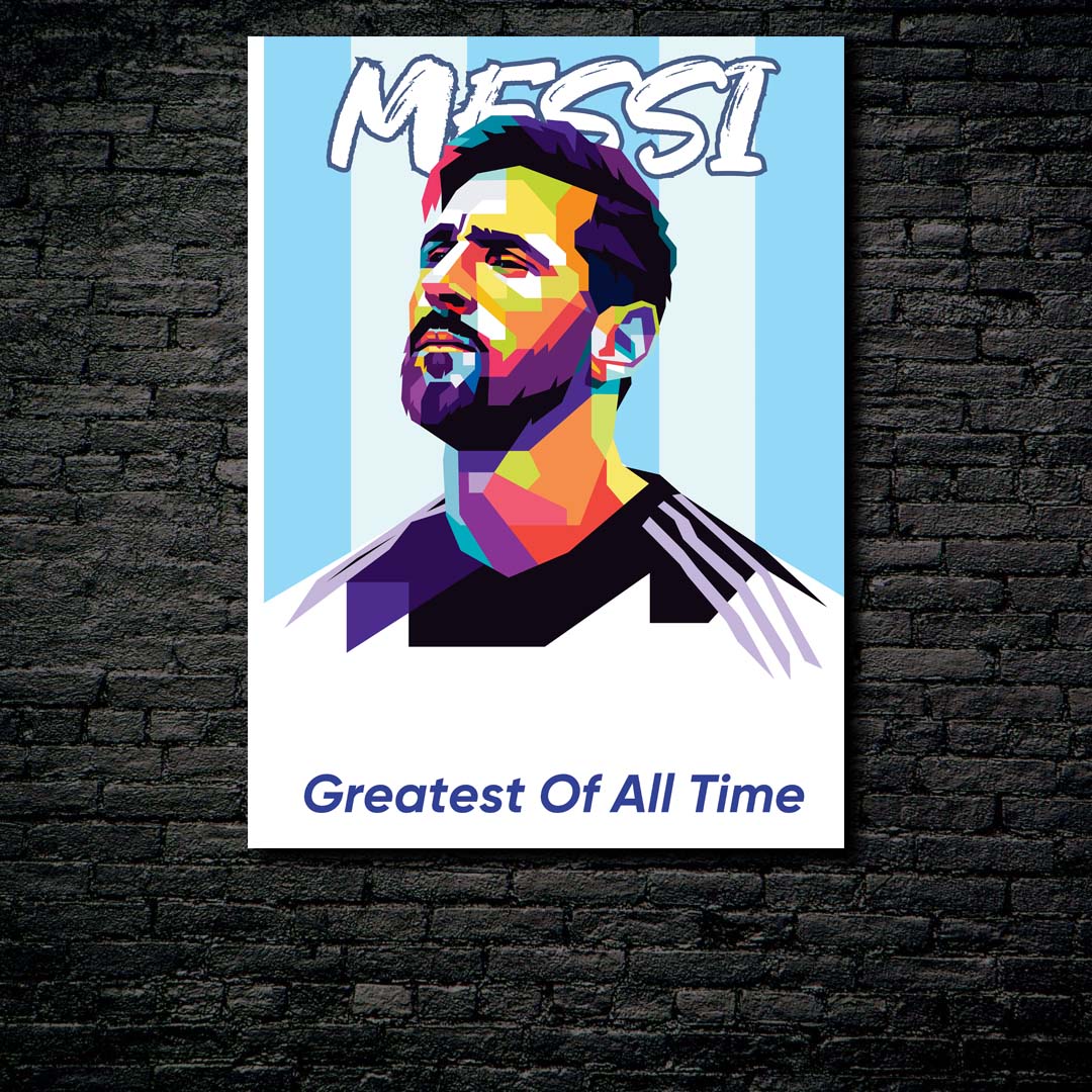 Lionel Messi Goat-designed by @martincreative