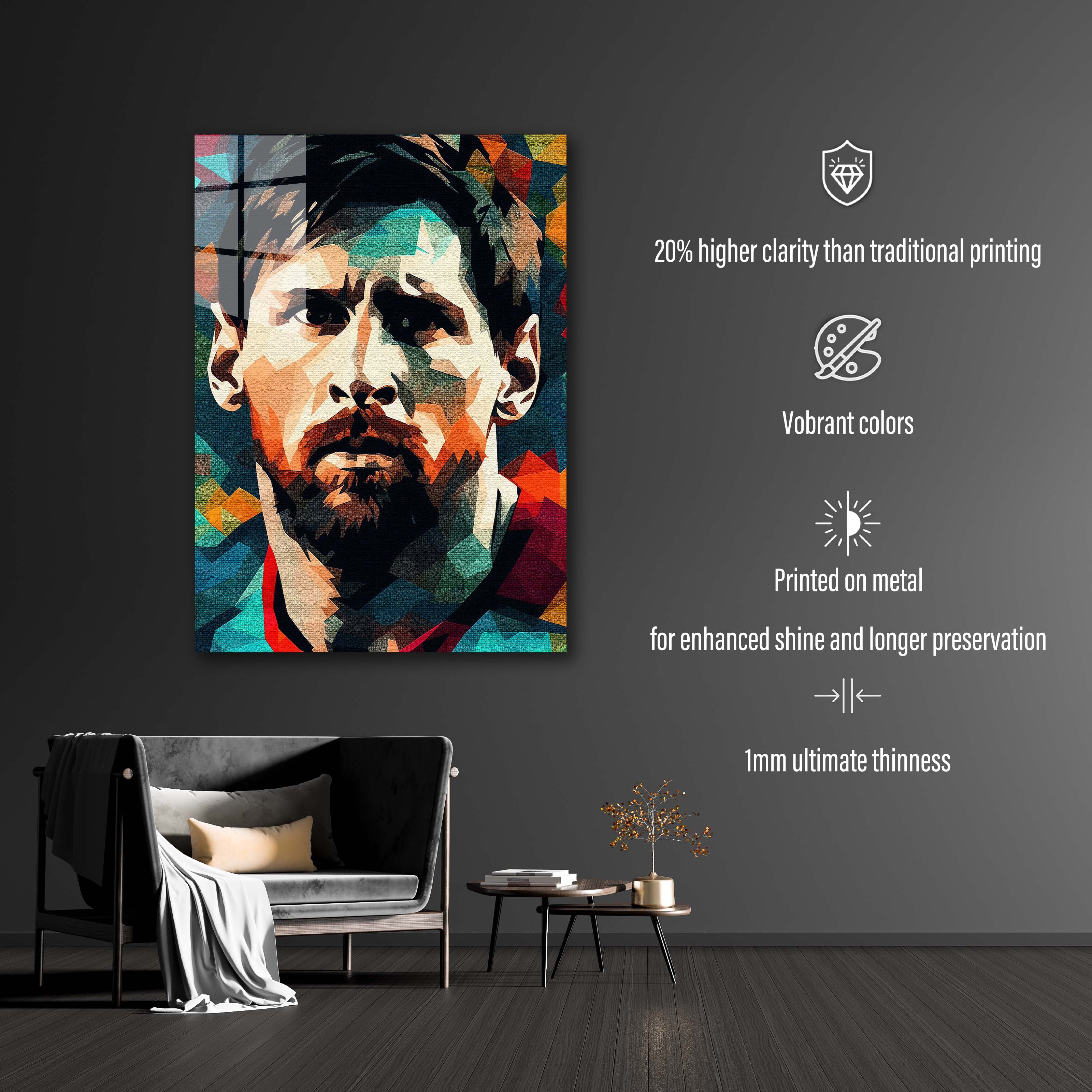 Lionel Messi Goat Pop Art -designed by @DynCreative