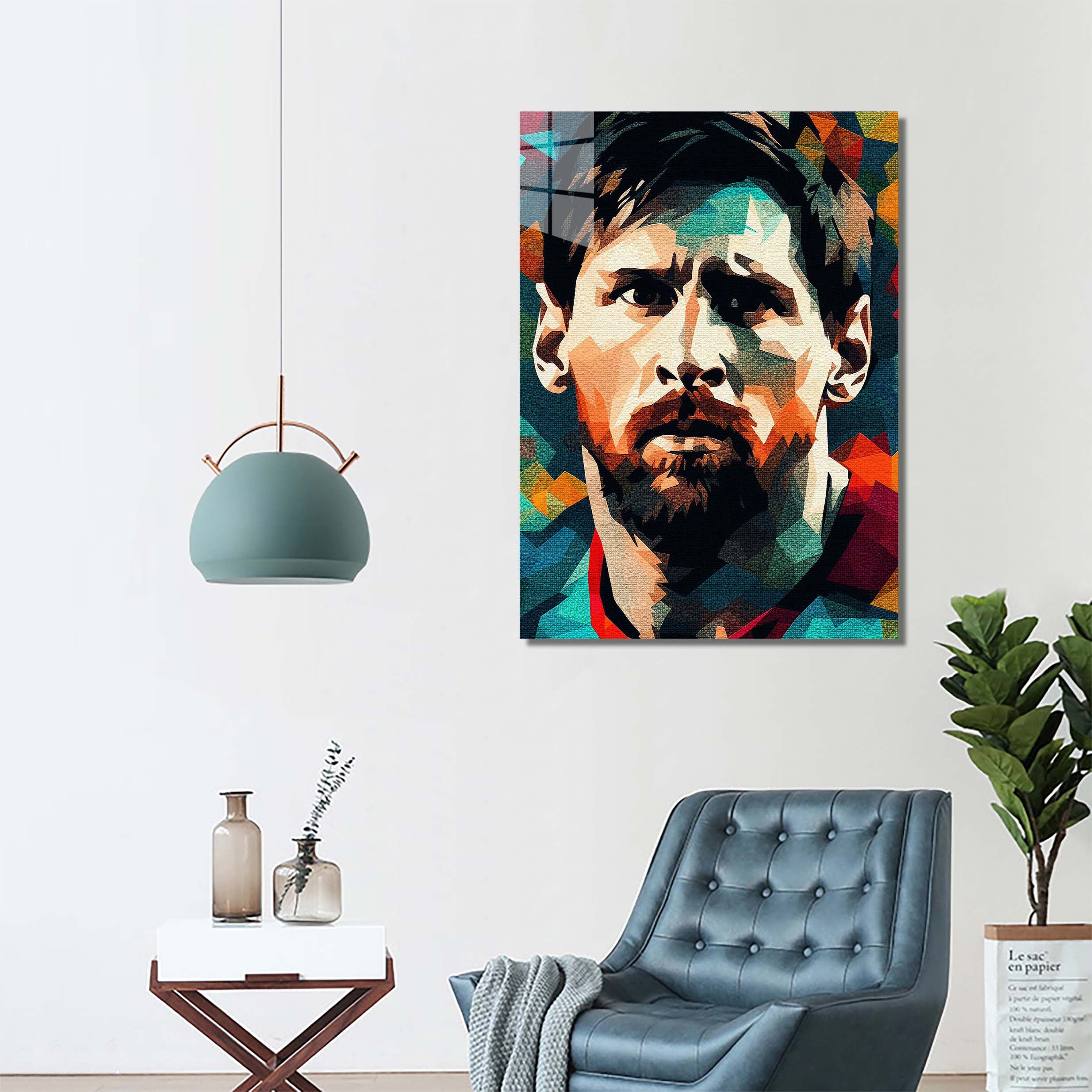 Lionel Messi Goat Pop Art -designed by @DynCreative