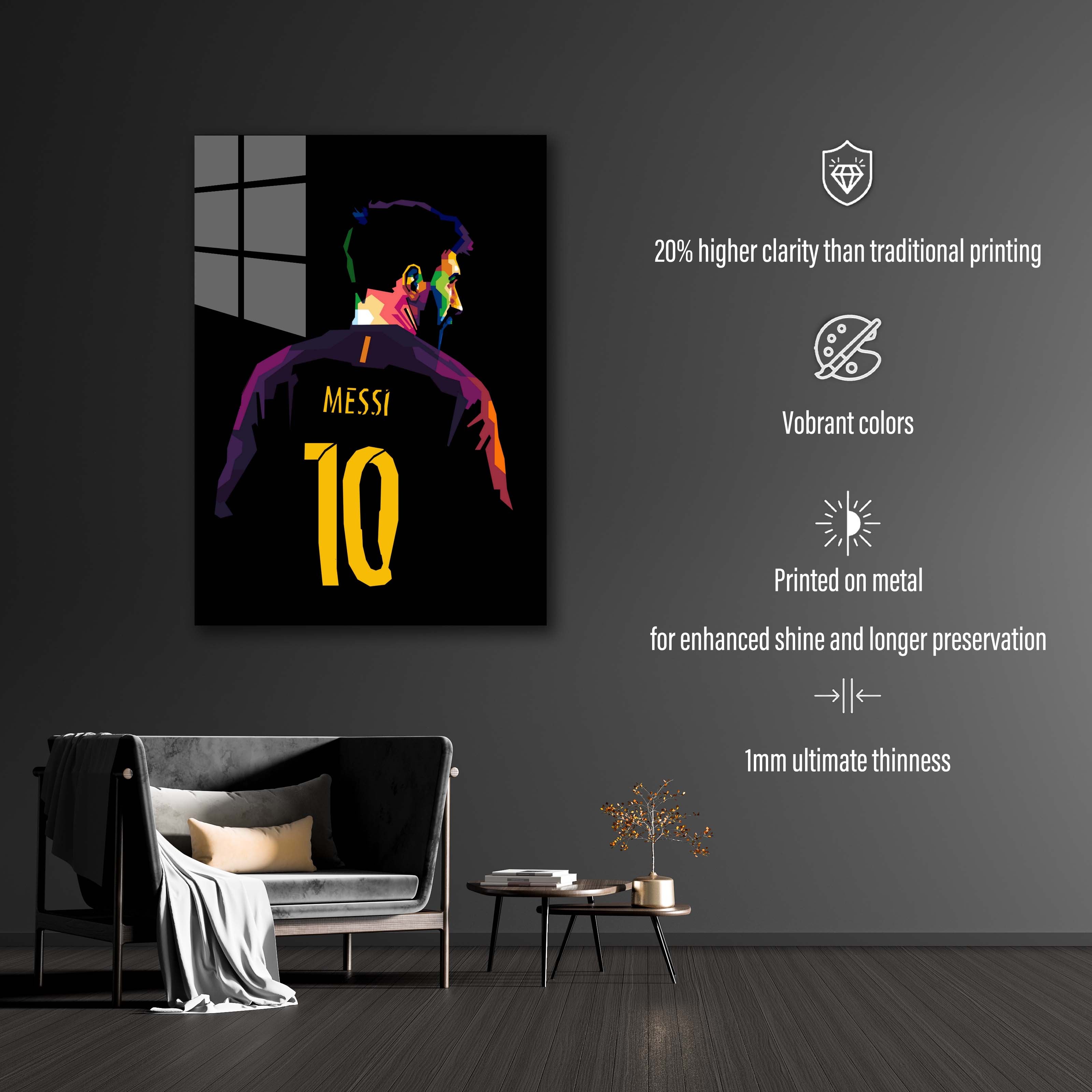 Lionel Messi WPAP-designed by @Pus Meong art