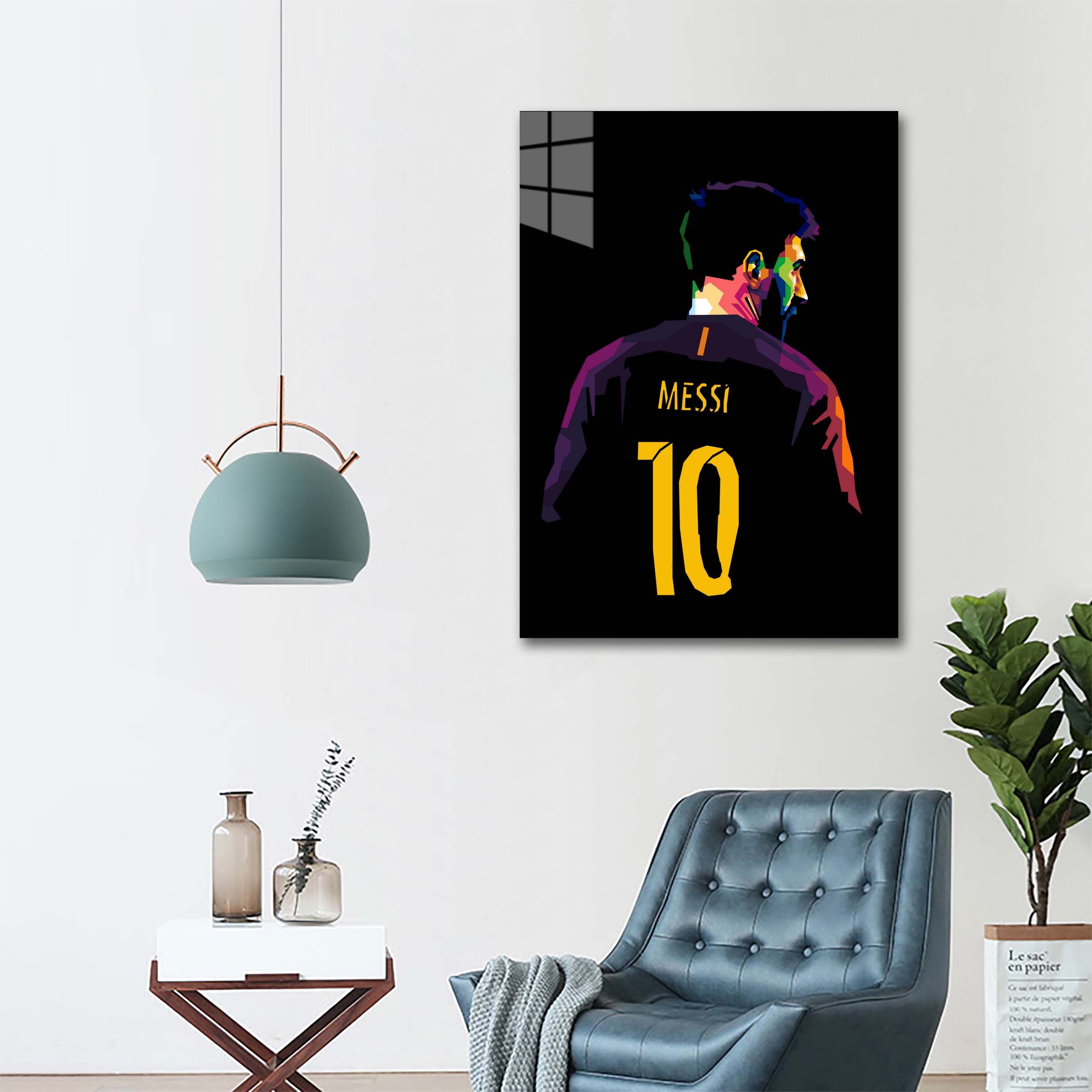 Lionel Messi WPAP-designed by @Pus Meong art