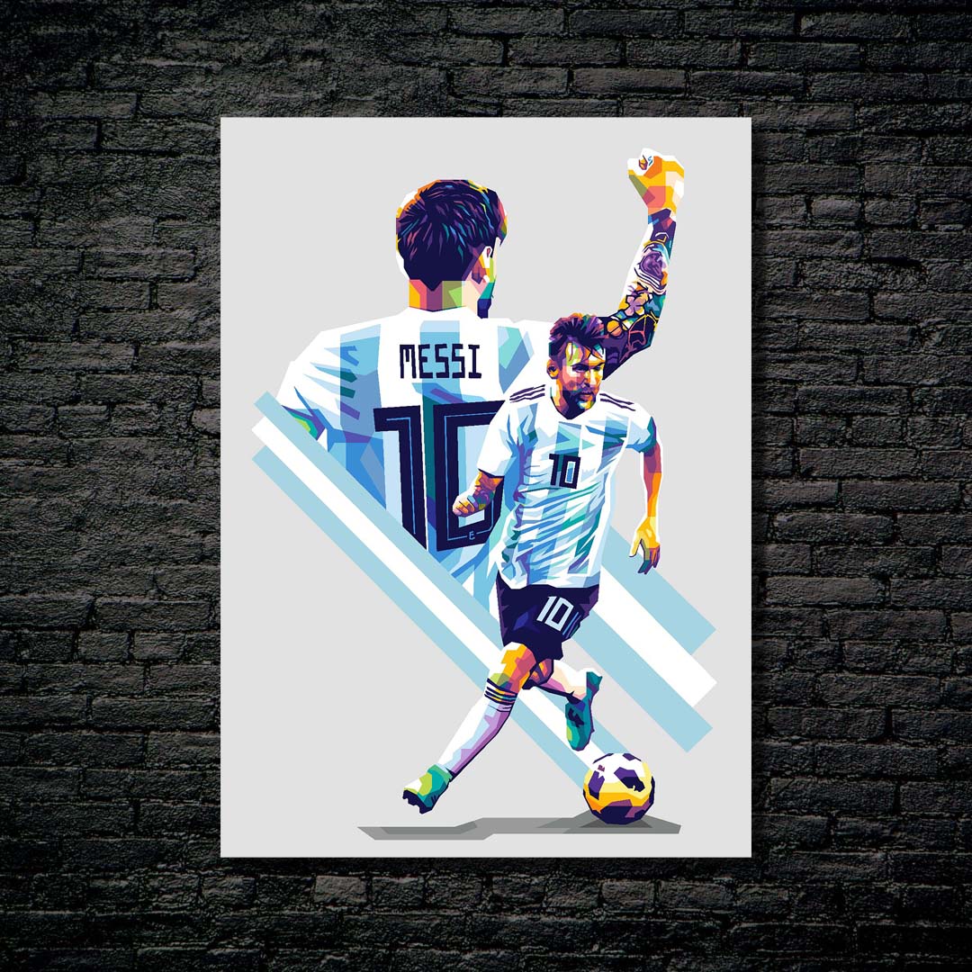 Lionel Messi WPAP style-designed by @Agil Topann