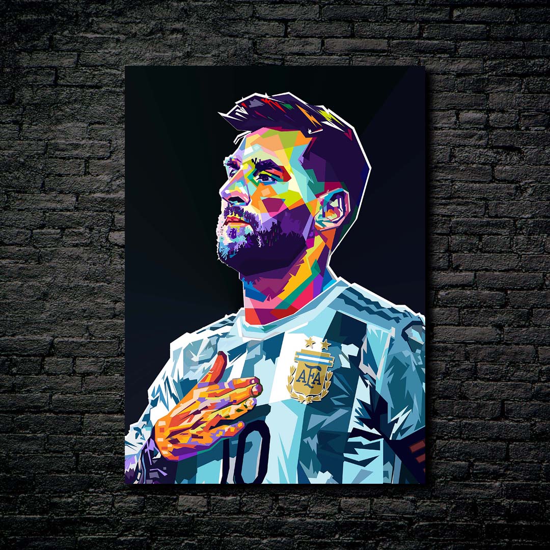 Lionel Messi wpap pop art-designed by @KAVIE