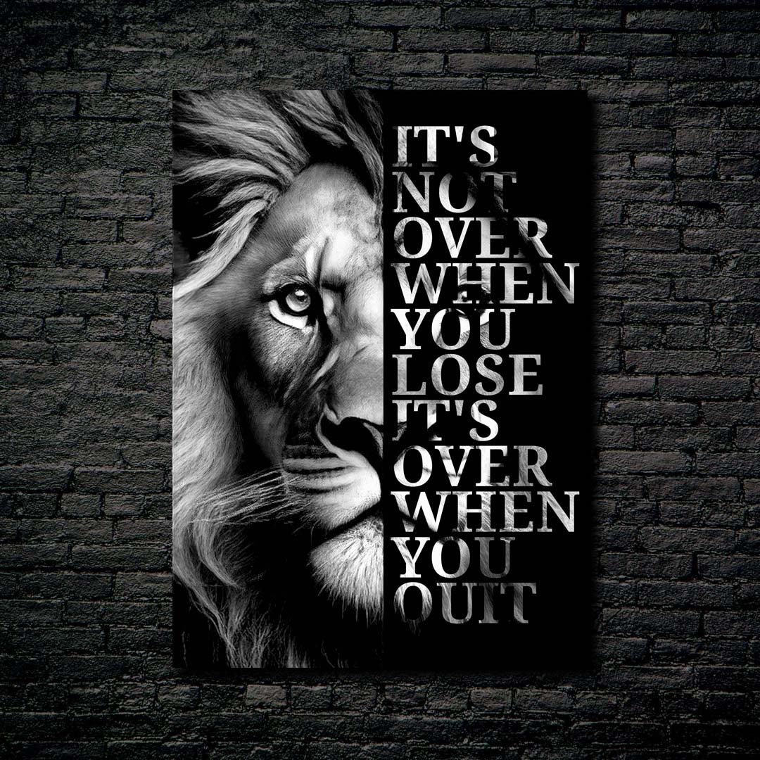 Lion quotes -designed by @Dayo Art