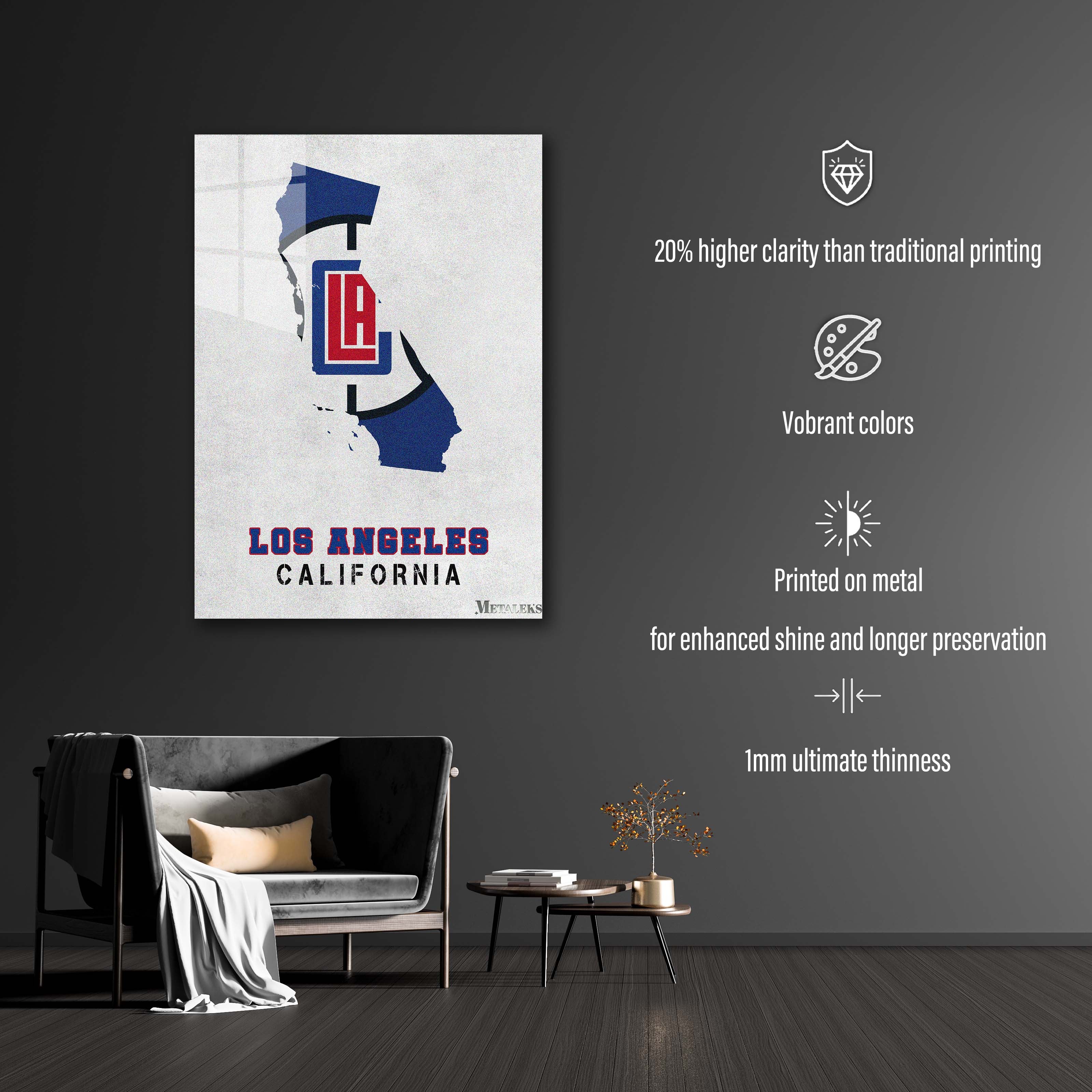 Los Angeles Clippers California State Map-designed by @Hoang Van Thuan