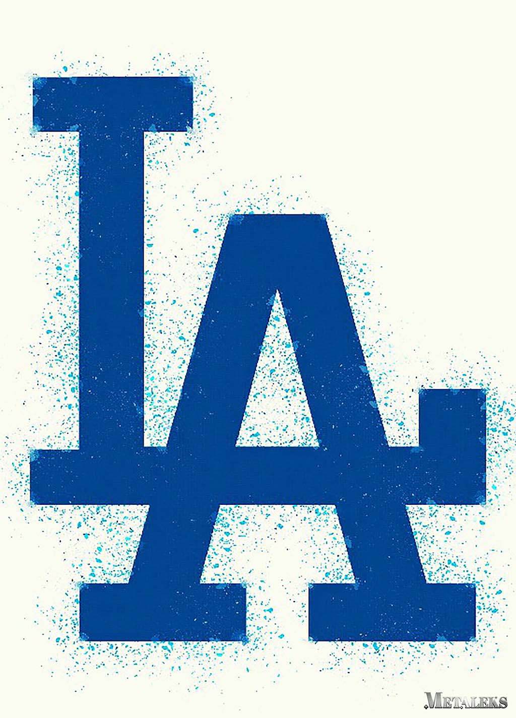 Los Angeles Dodgers Watercolor