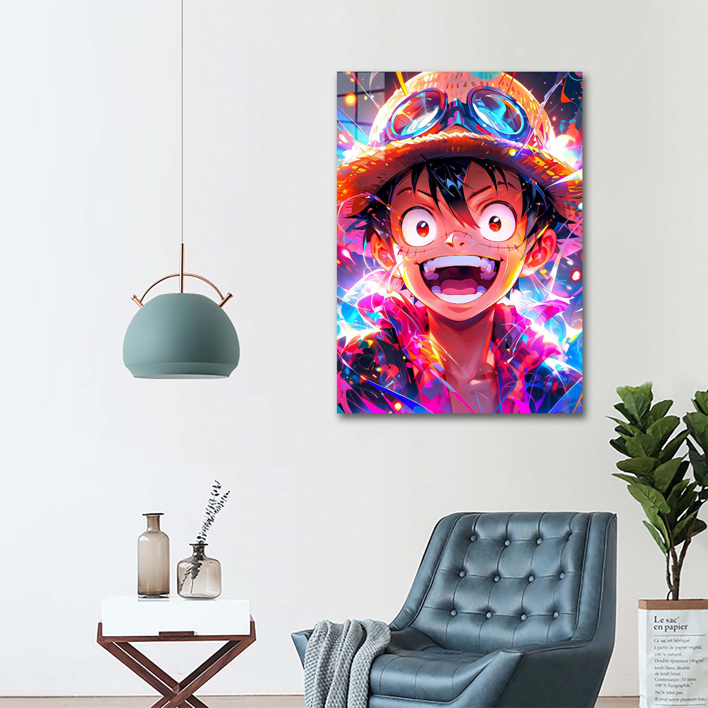 Luffy Colorful Portrait-designed by @Freiart_mjr