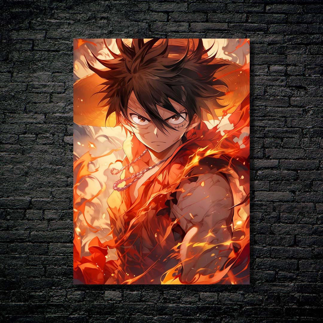 Luffy On Fire-designed by @My Kido Art