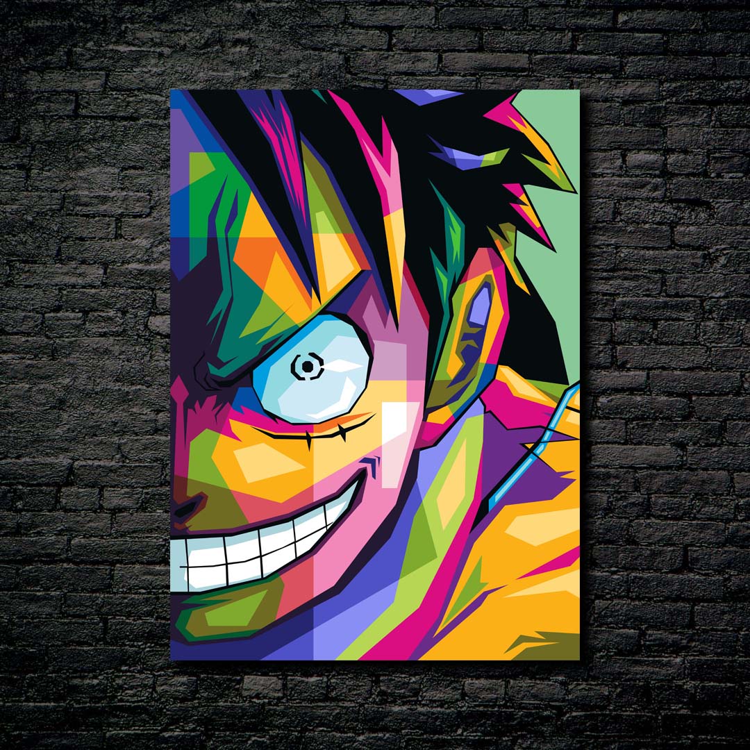 Luffy Pop Art-designed by @Dico Graphy