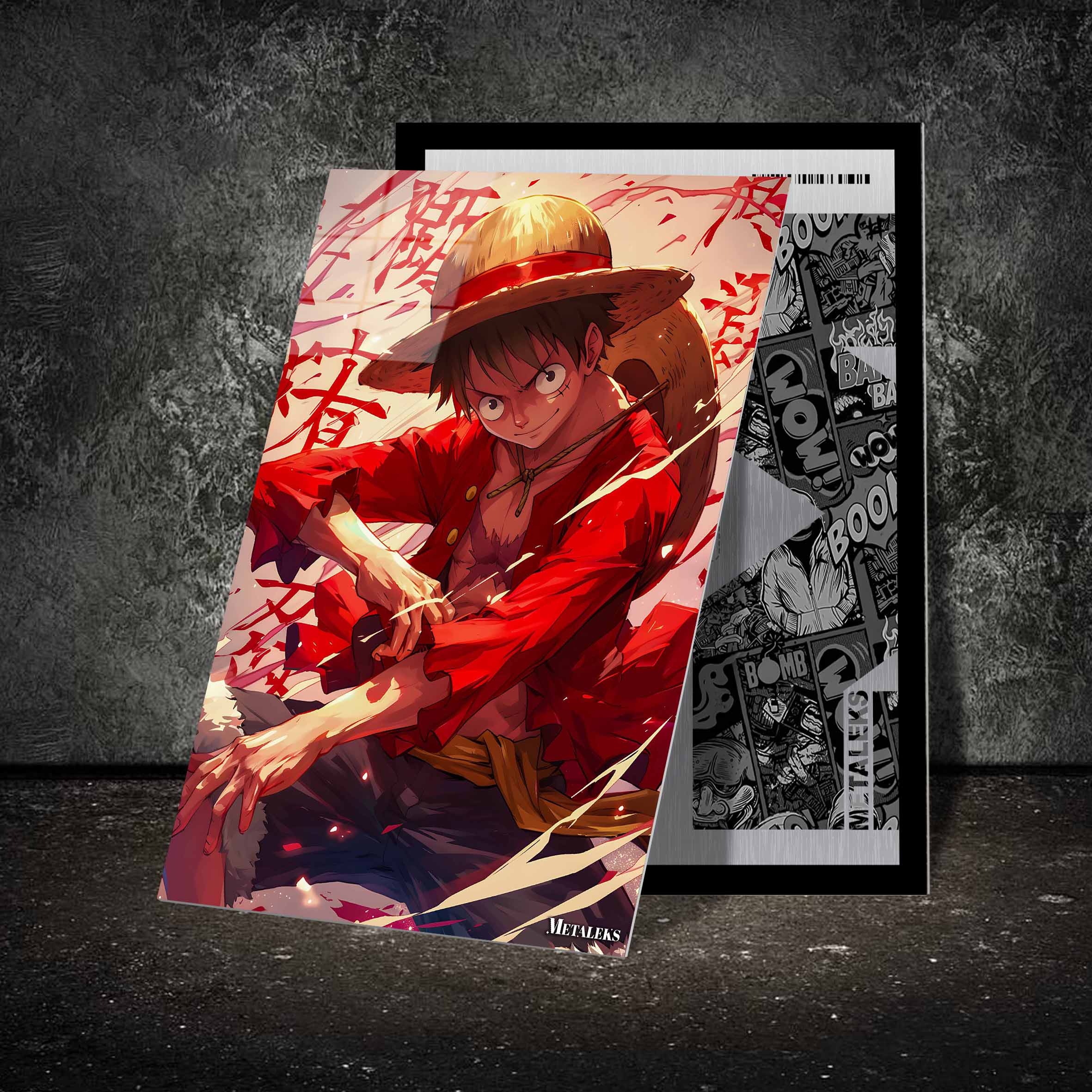 Luffy Poster-designed by @Minty Art
