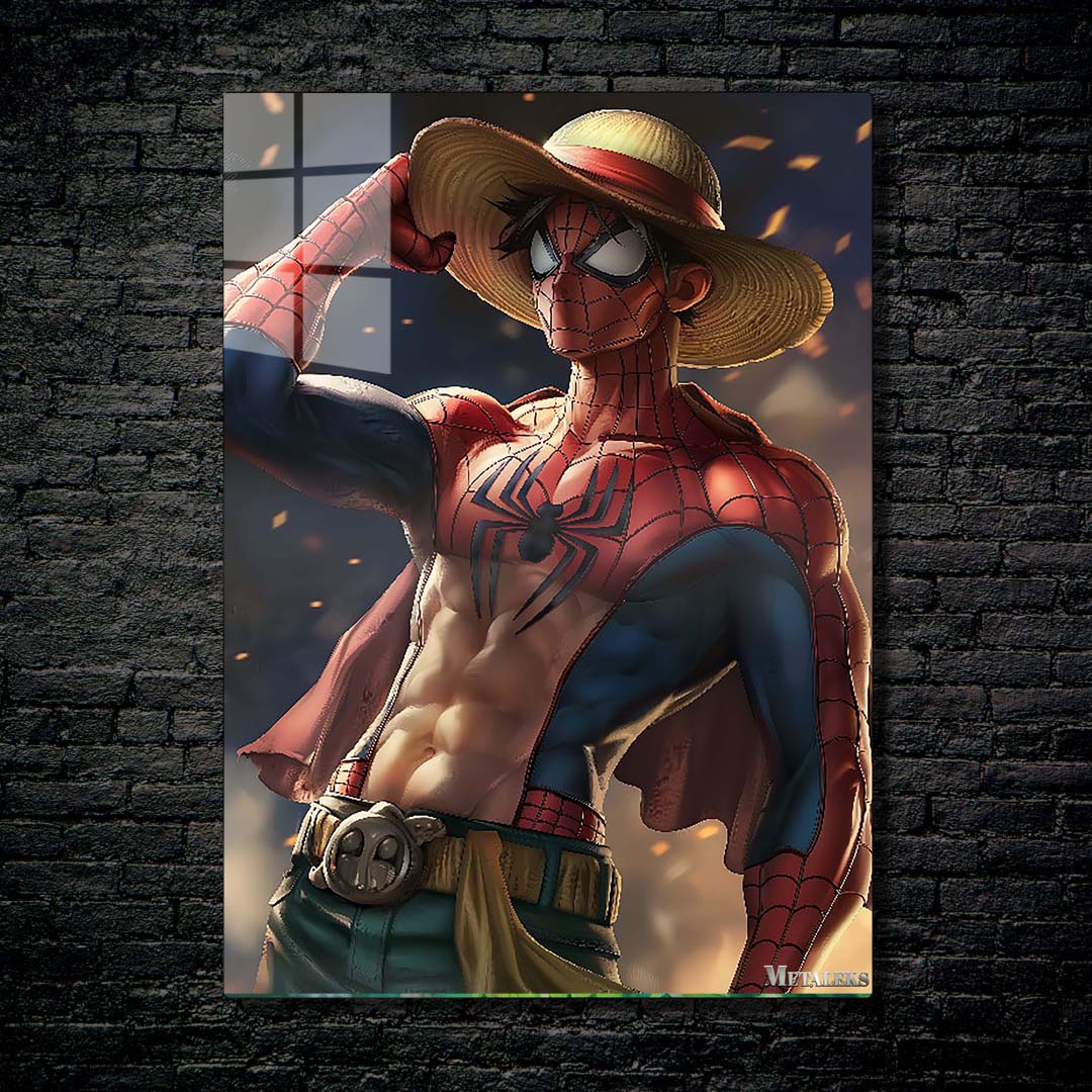 Luffy as a Spiderman