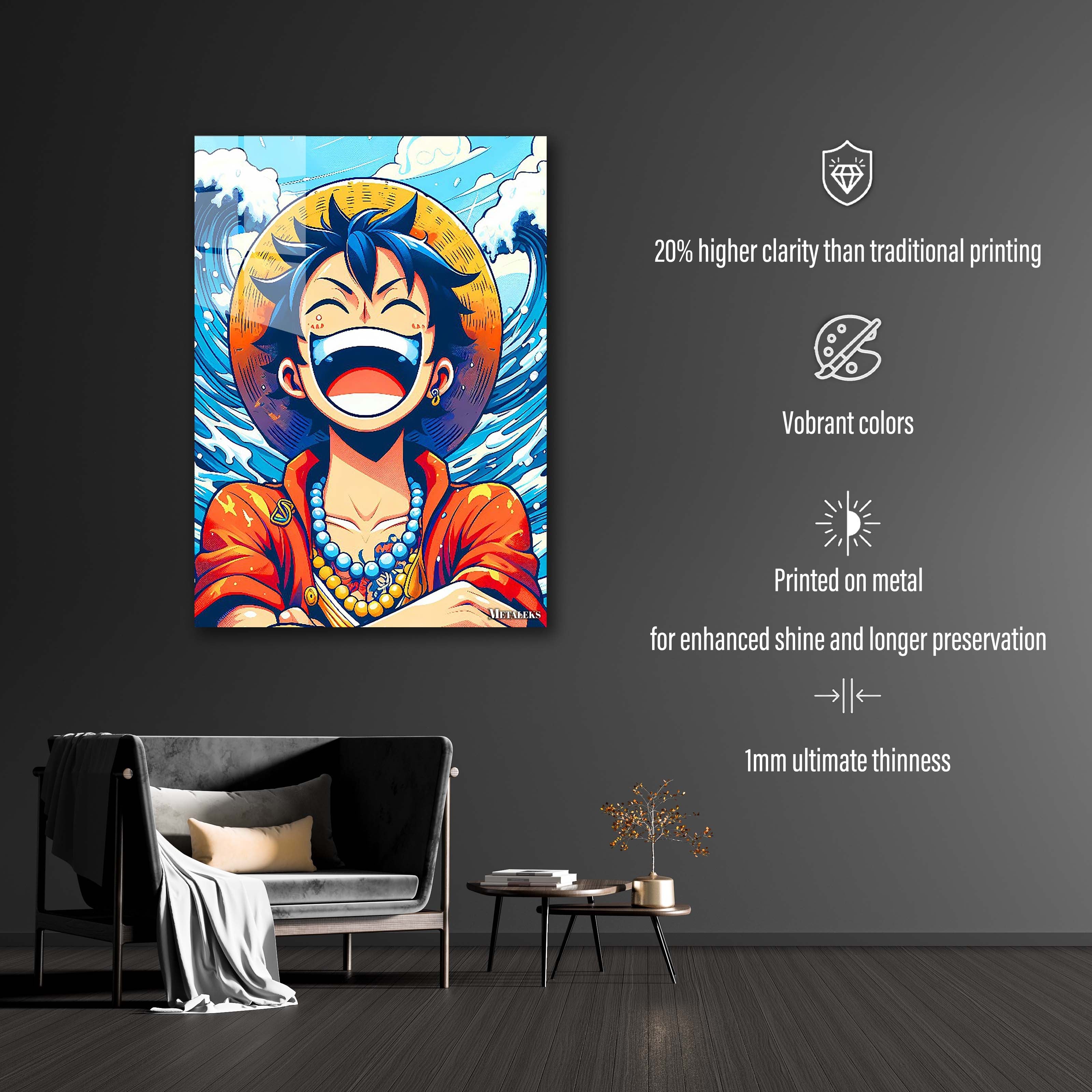 Luffy laughed out loud-designed by @Boogets