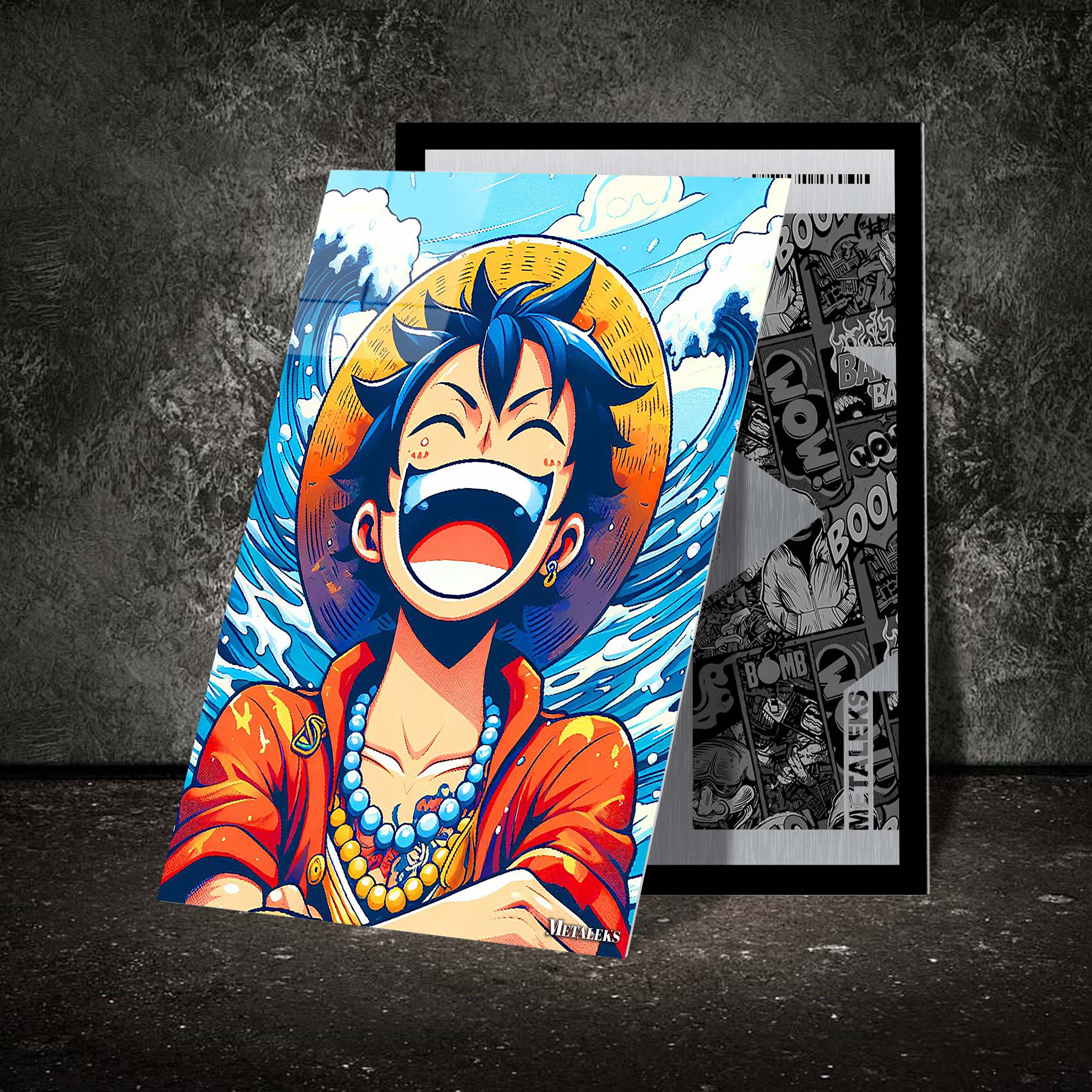 Luffy laughed out loud-designed by @Boogets