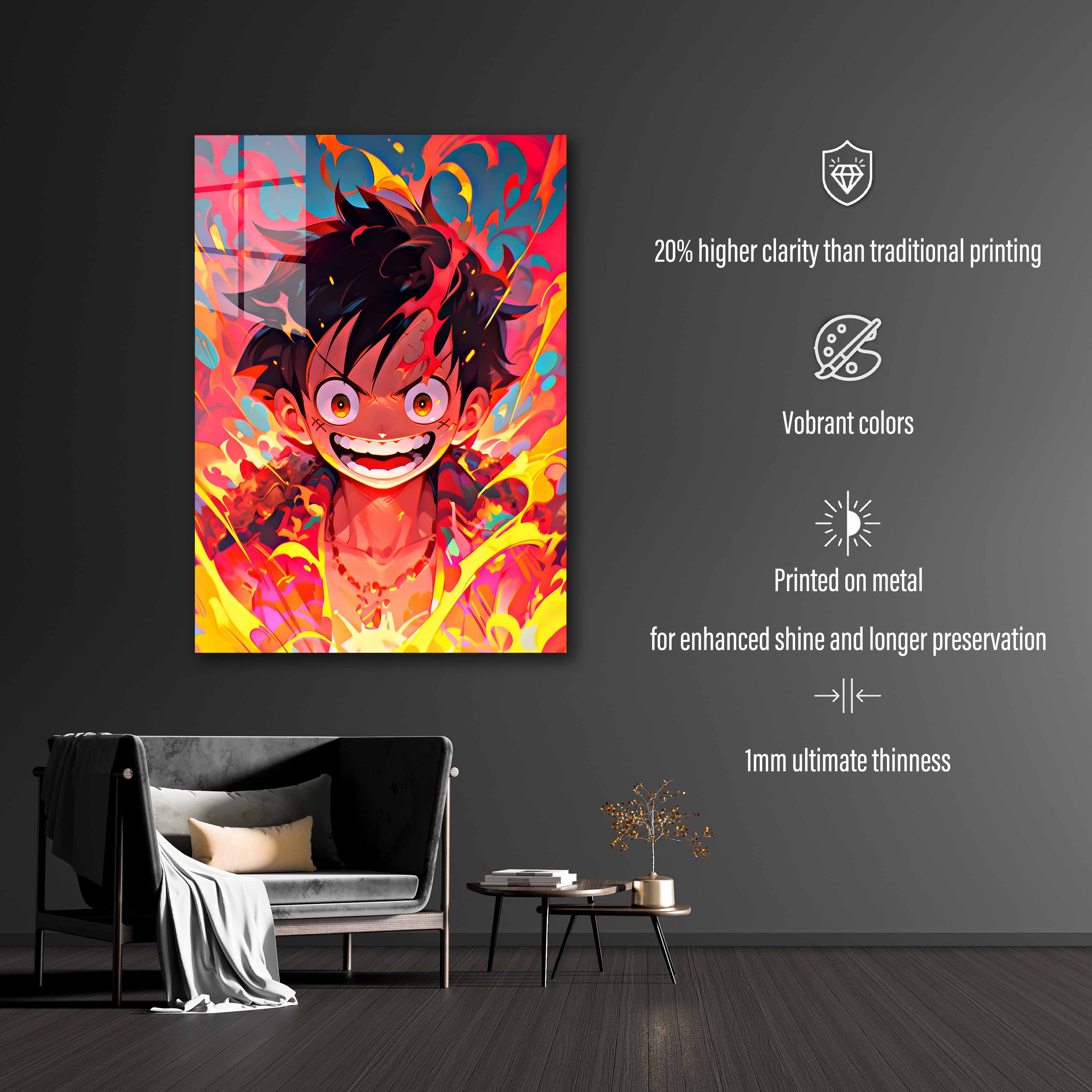 Luffy smiling from one piece-designed by @Vid_M@tion