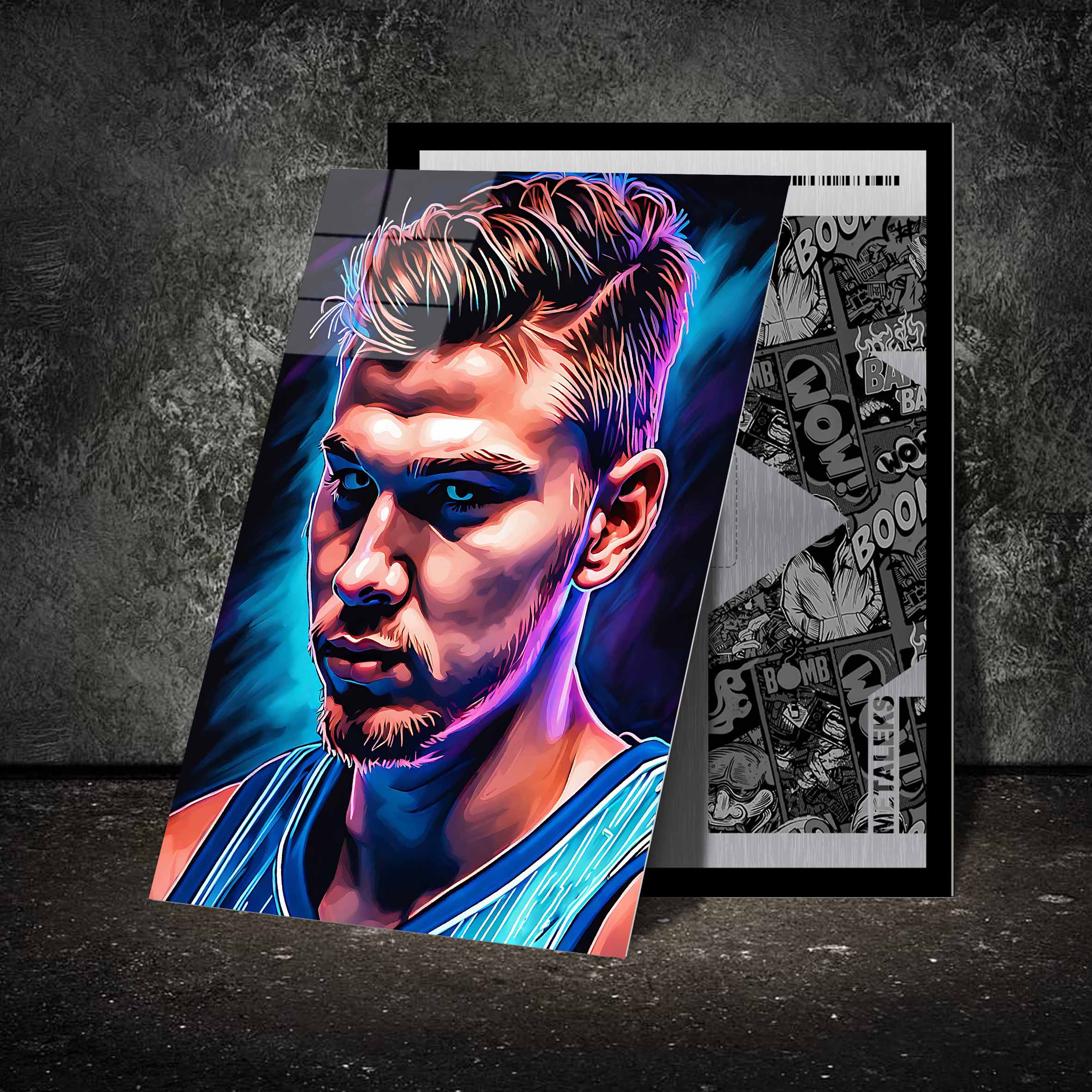 Luka Doncic Neon 2-Artwork by @ALTAY