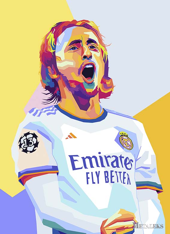 Luka Modric Wpap Pop Art2