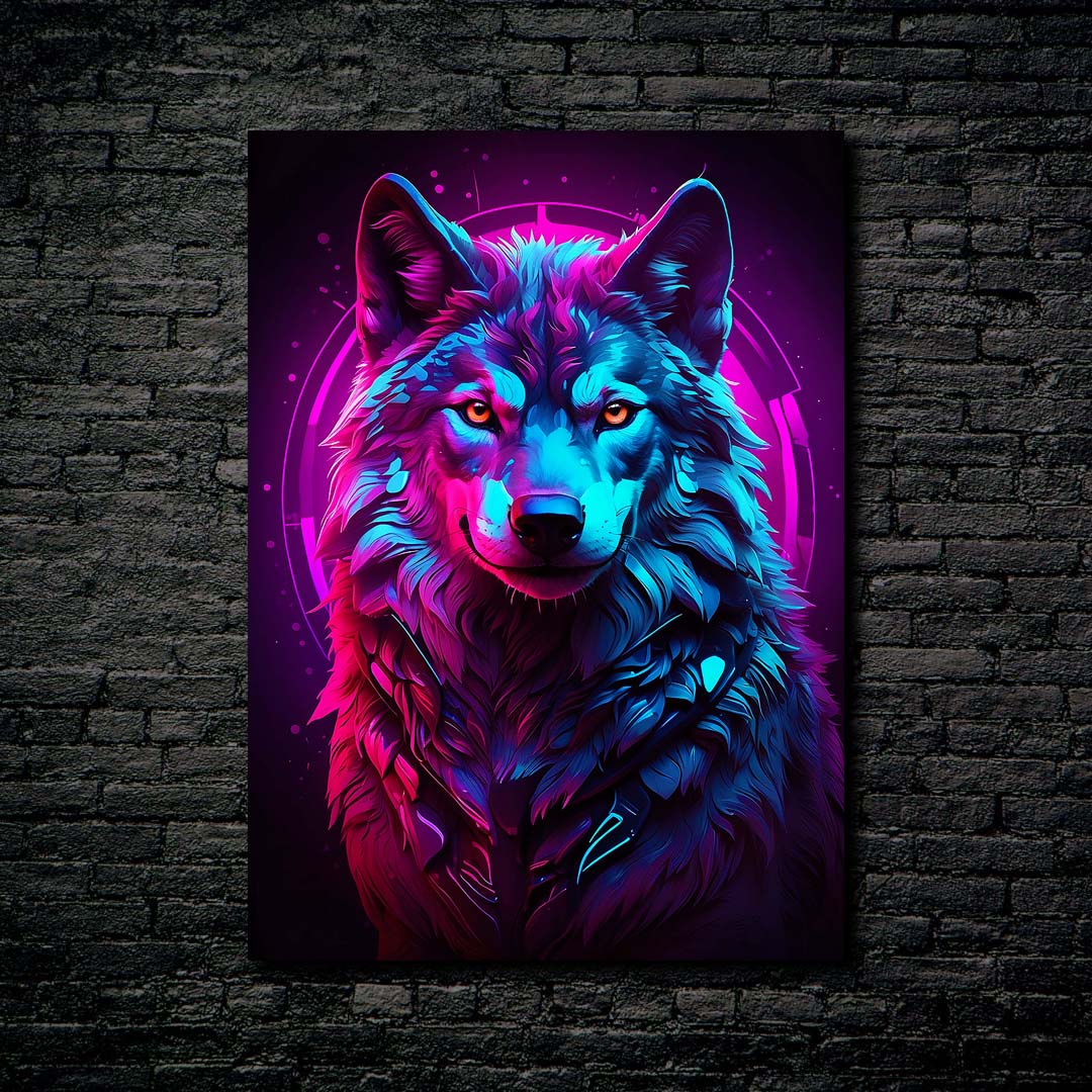 Luminous Fox_ Neon Glow-designed by @Pemguin