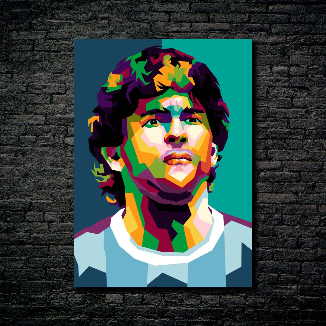 Maradona in special pop art-designed by @Amirudin kosong enam