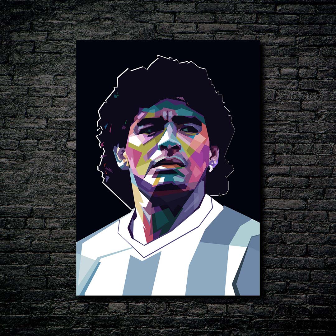 Maradona wpap style-designed by @KAVIE