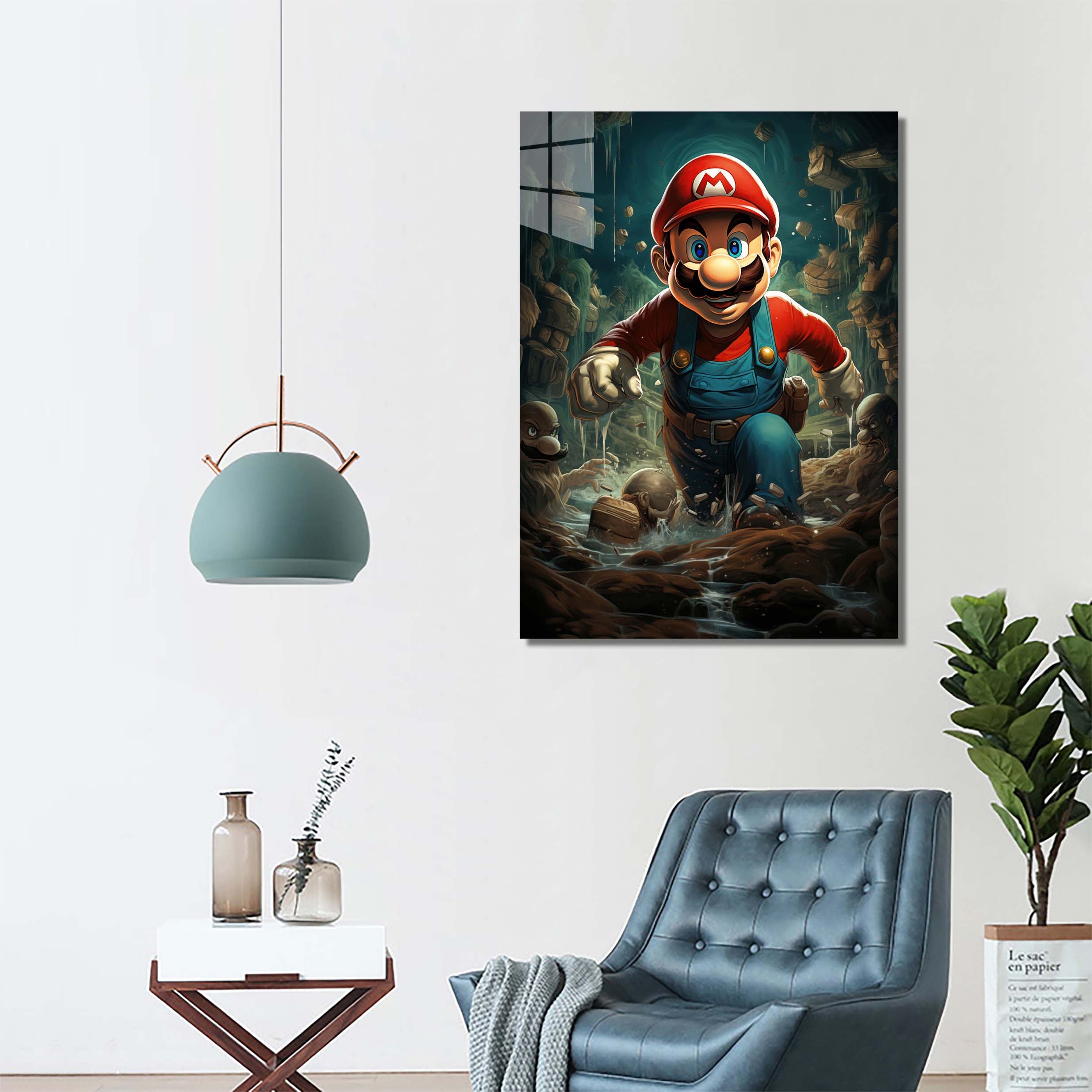 Mario under the Town-designed by @SAMCRO