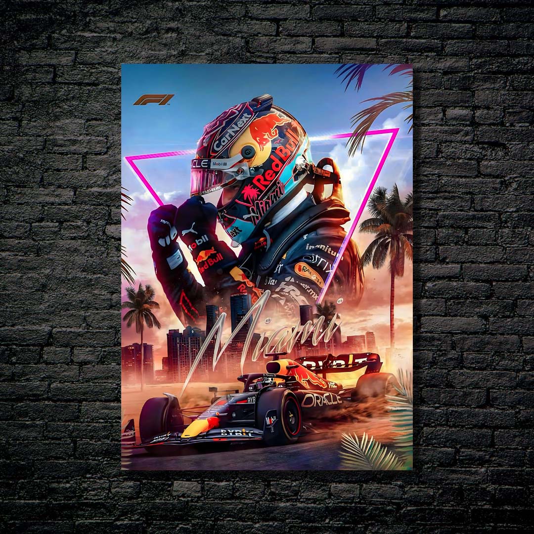 Max Verstappen MiamiGP-designed by @My Kido Art