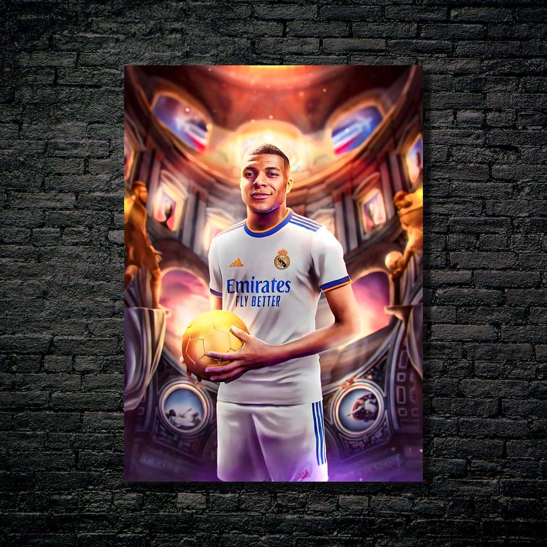 Mbappe Madrid-designed by @My Kido Art