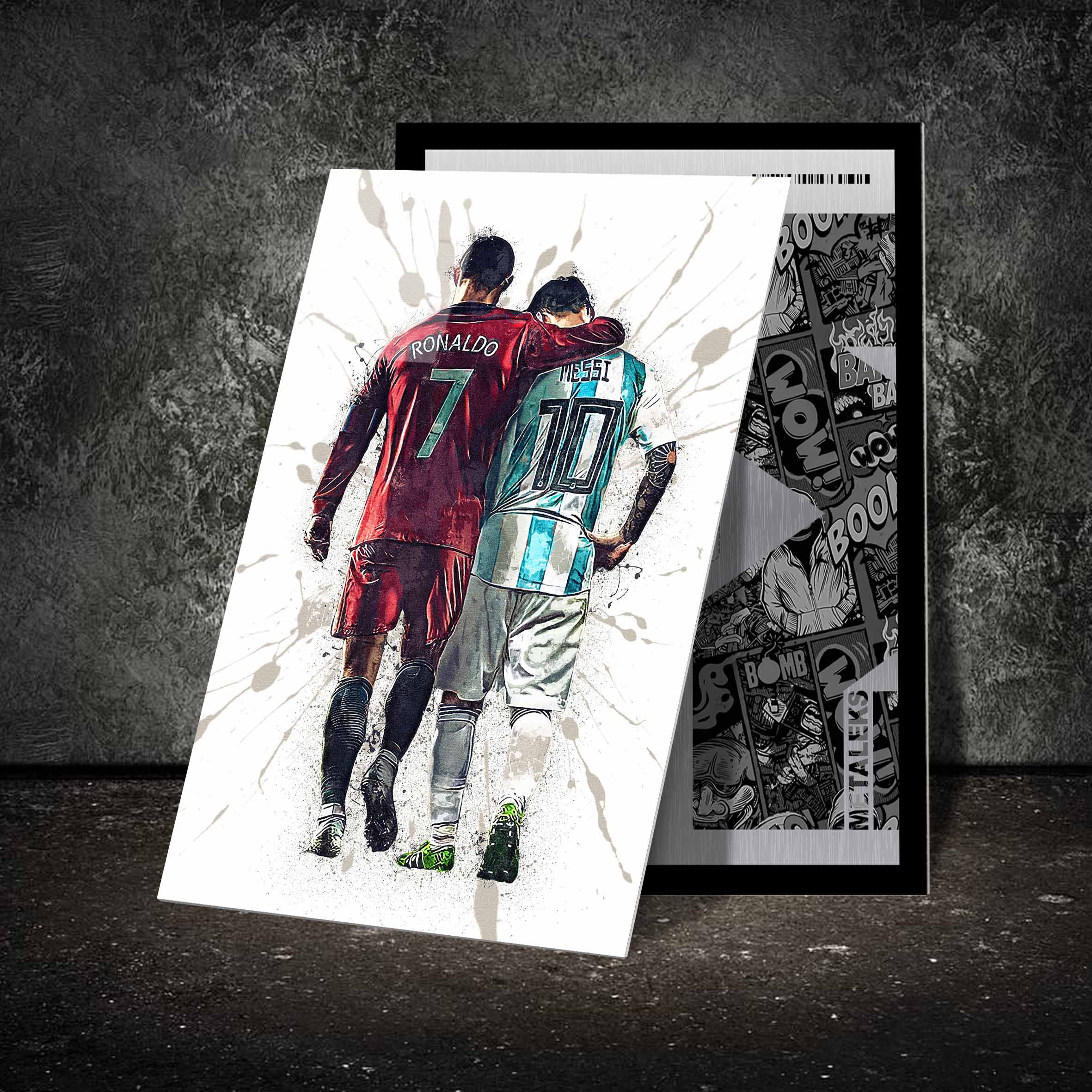 Messi And Ronaldo World Cup poster