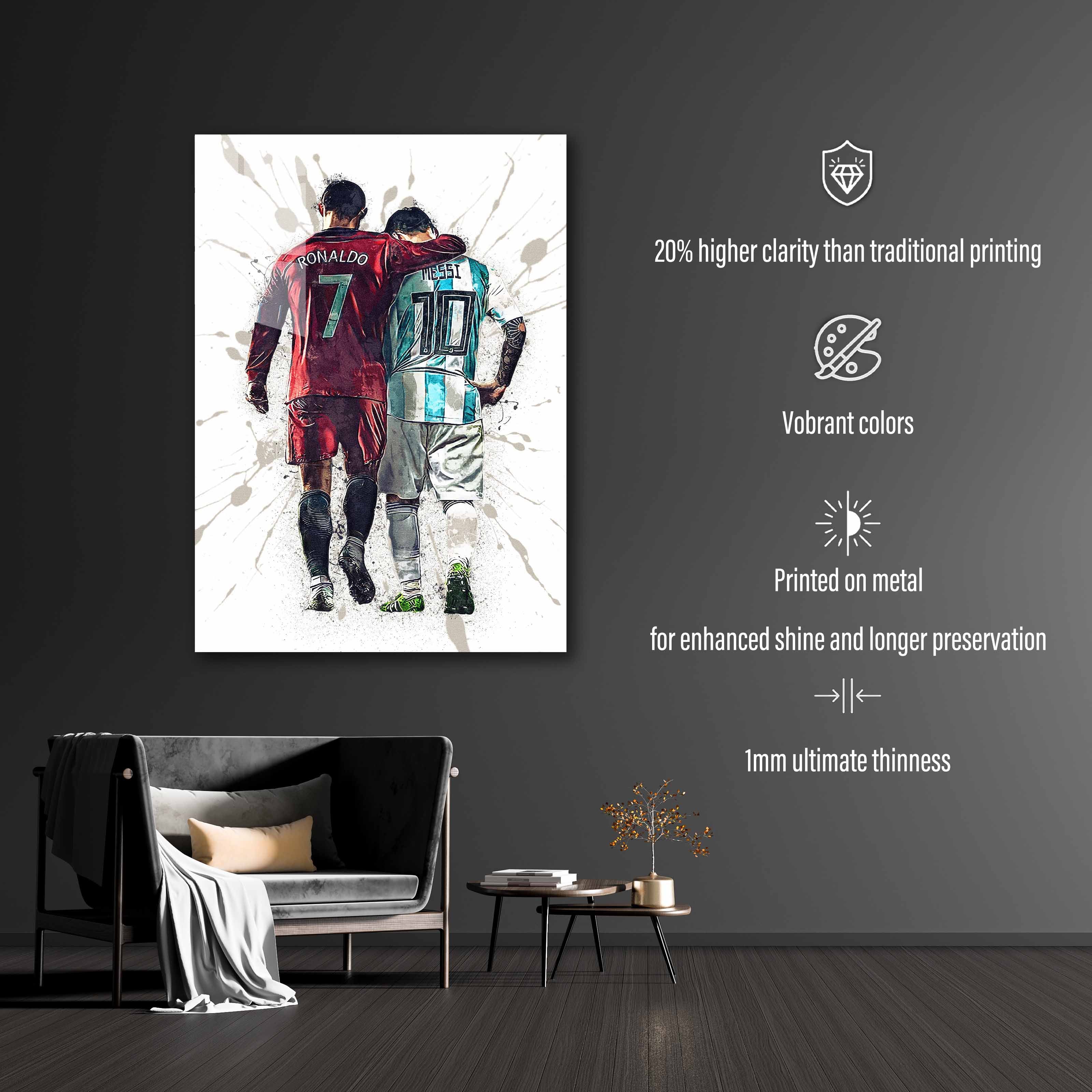 Messi And Ronaldo World Cup poster
