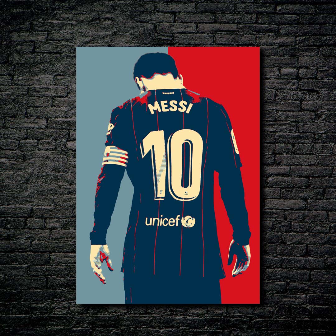 Messi Fcb Hope Style-designed by @My Kido Art