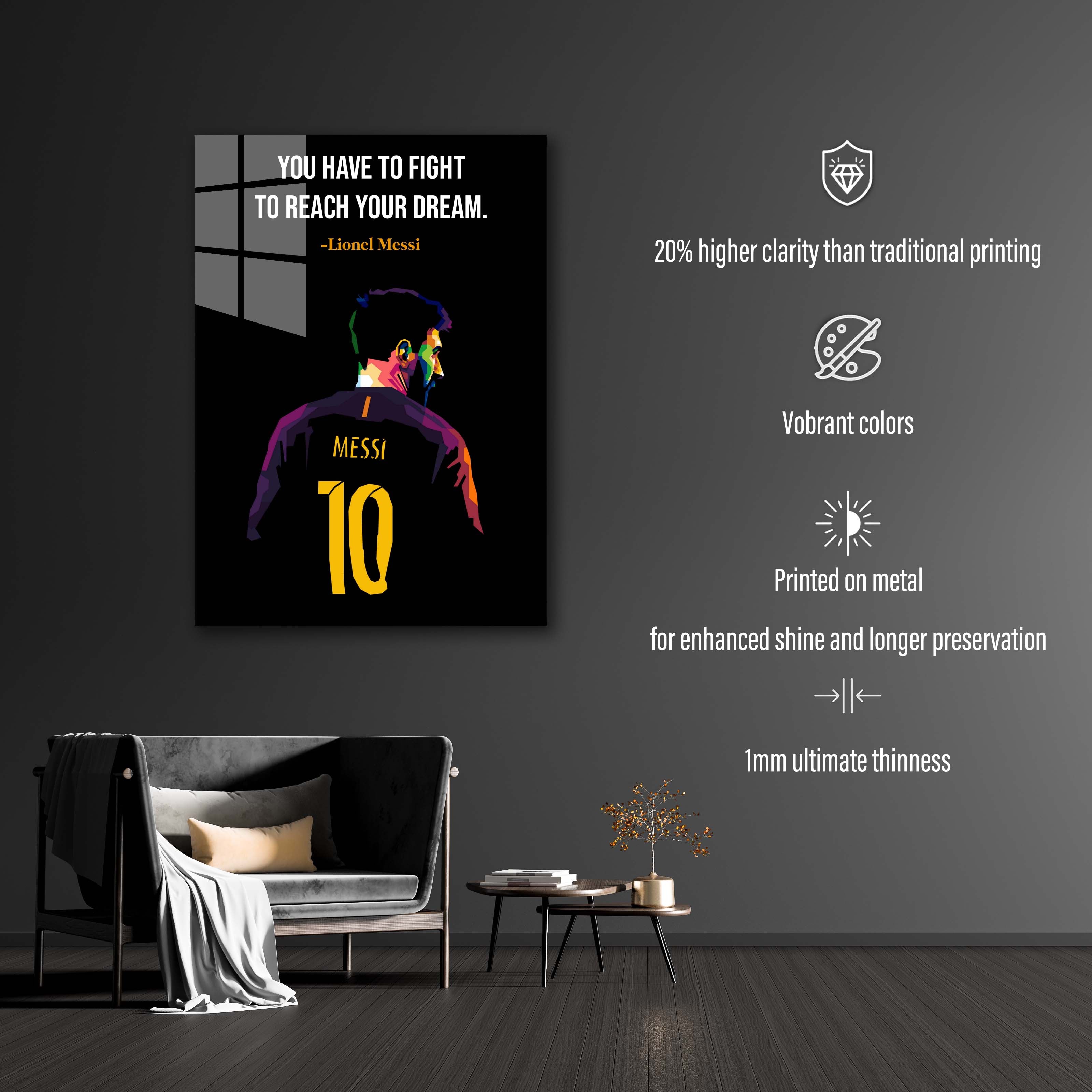 Messi Quote-designed by @Pus Meong art